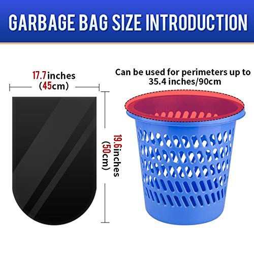 SWIHELP 4 Gallon / 15 Liter Small Trash Bags - 120 Count | Strong & Colorful Waste Bin Liners for Office, Kitchen, Bedroom | Perfect for Home, Office & Travel Use
