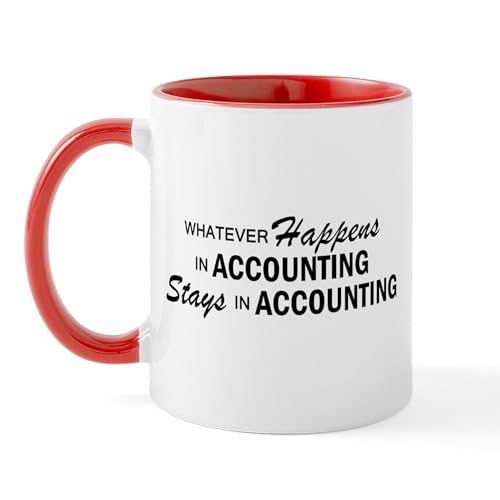 White/Red Inside - Whatever Happens Accounting Mug