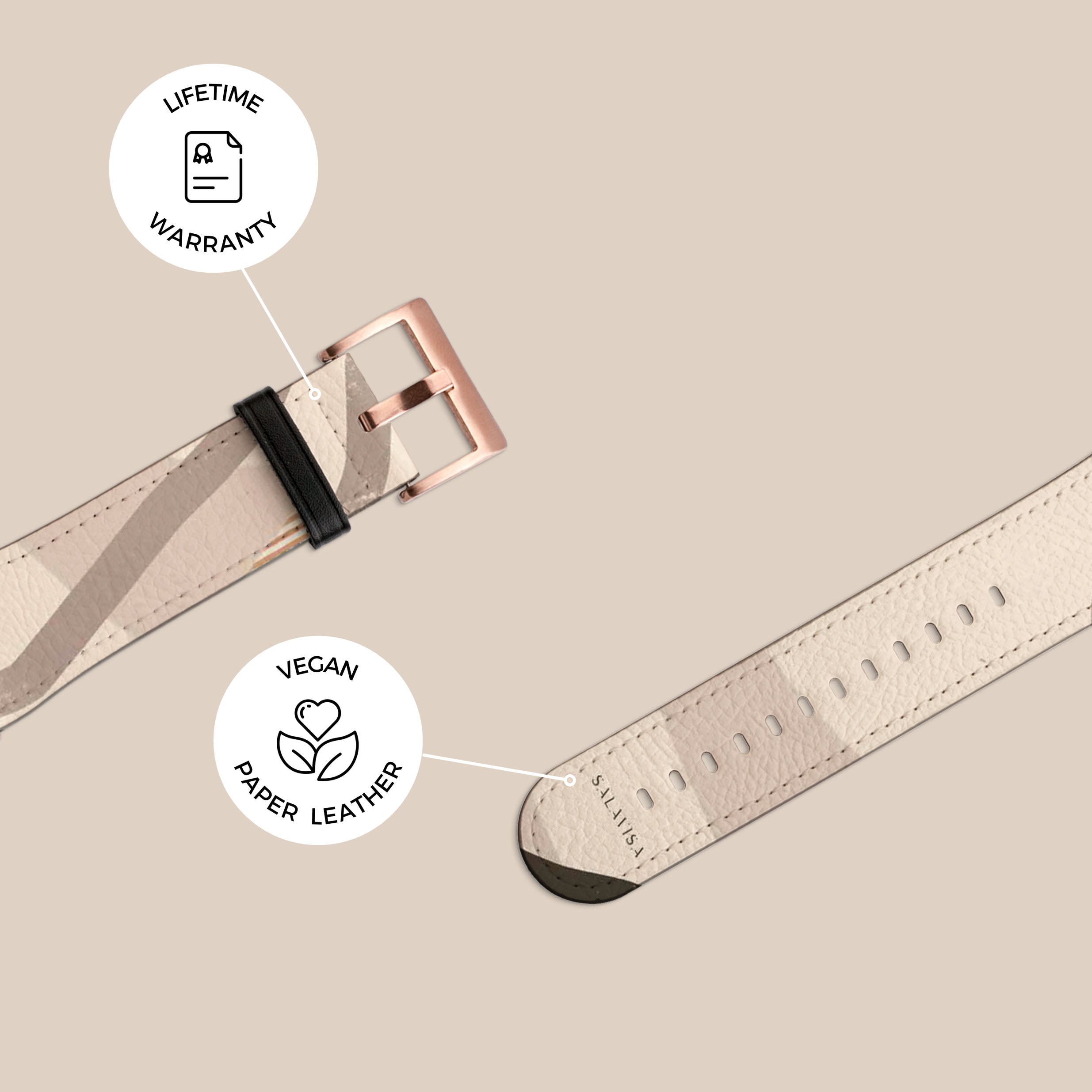 Organic Coffee Galaxy Watch Band - Eco-Friendly & Stylish Smartwatch Strap for Samsung Galaxy Watch - Perfect for Fitness, Work & Everyday Wear