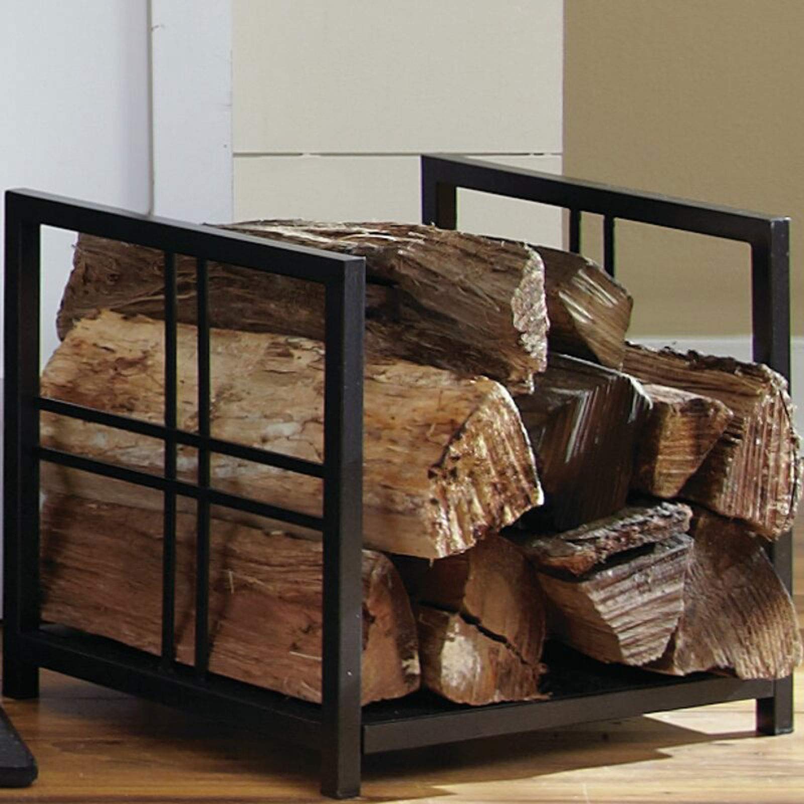 Firewood Log Rack - Indoor/Outdoor Wood Storage for Fireplace & Fireside