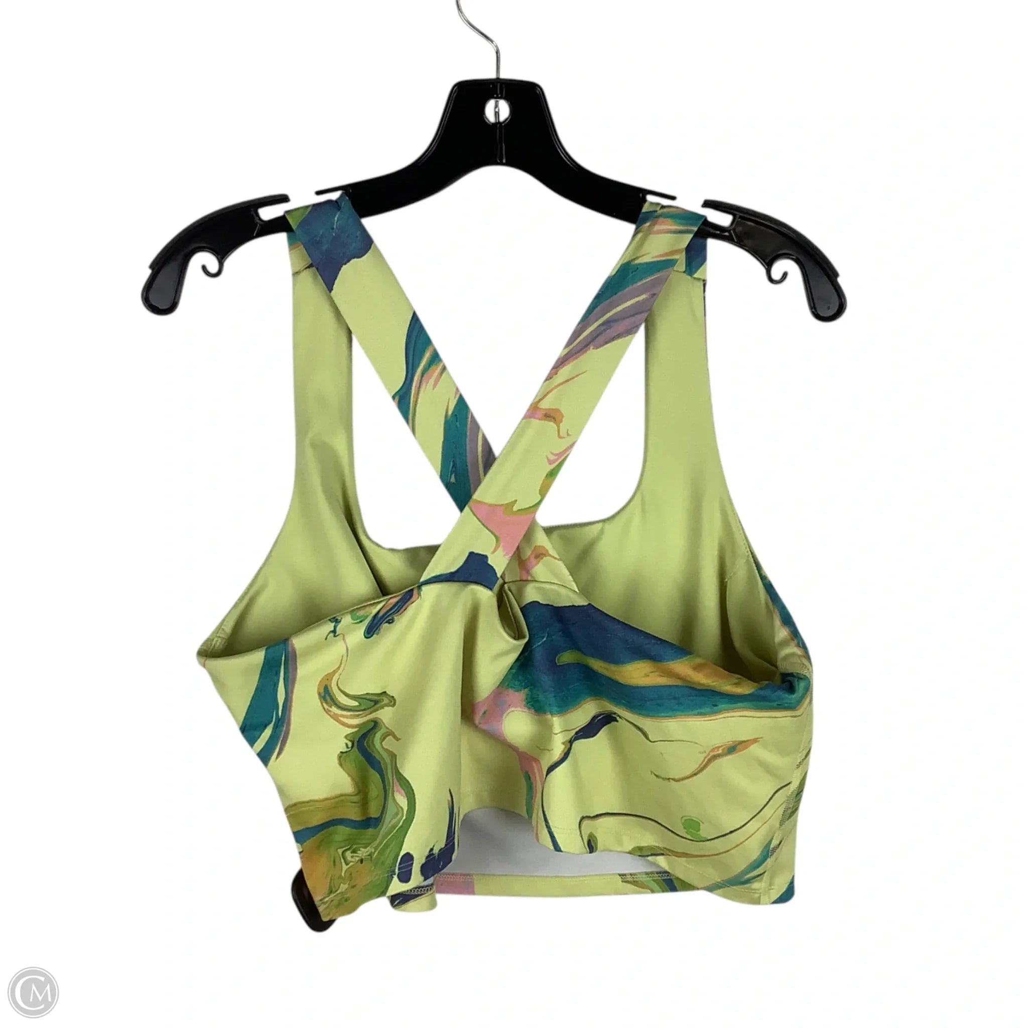 Nike Women's Athletic Sports Bra - High Support, Breathable, Size 1X in Yellow for Running, Yoga & Gym Workouts