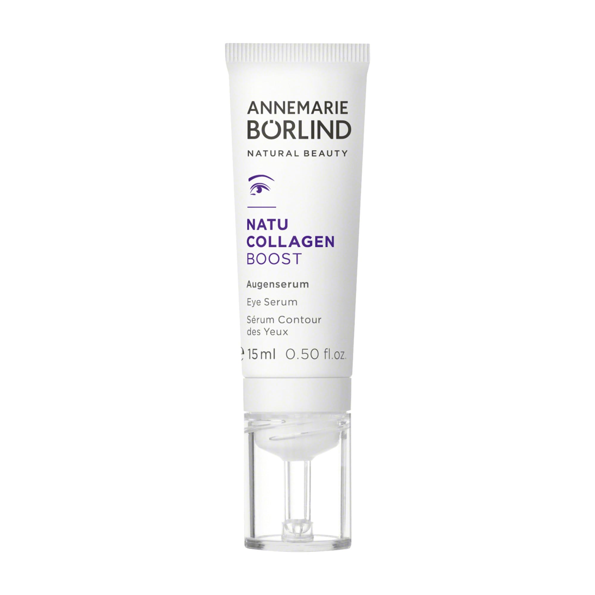 ANNEMARIE BÖRLIND NATU COLLAGEN Eye Serum - Firming & Brightening Under Eye Treatment with Botanical Collagen & Plant Protein | Dark Circle & Puffiness Reduction | 0.5 Fl Oz | Perfect for Morning & Night Skincare Routine