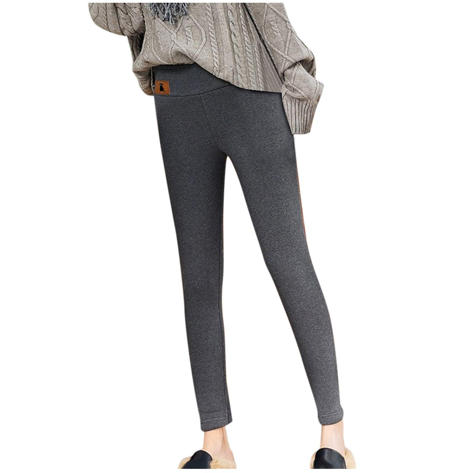 Gillberry Women's Christmas Leggings - High Waisted Tummy Control Yoga Pants with Fleece Lining for Winter Workouts | Holiday Workout & Casual Wear