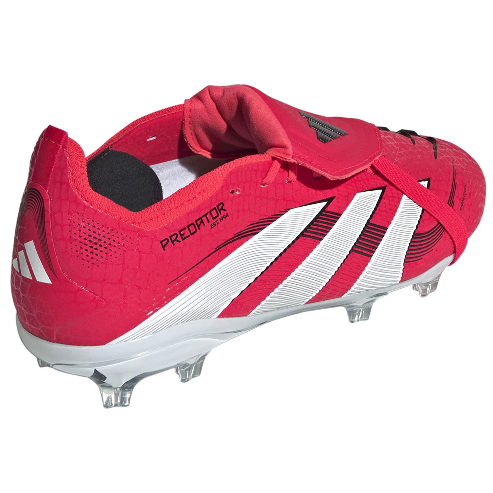 Adidas Jr. Predator Elite FT FG Soccer Cleats for Kids - Lucid Red/White - Youth Football Shoes for Artificial Grass & Firm Ground - Perfect for Training & Matches