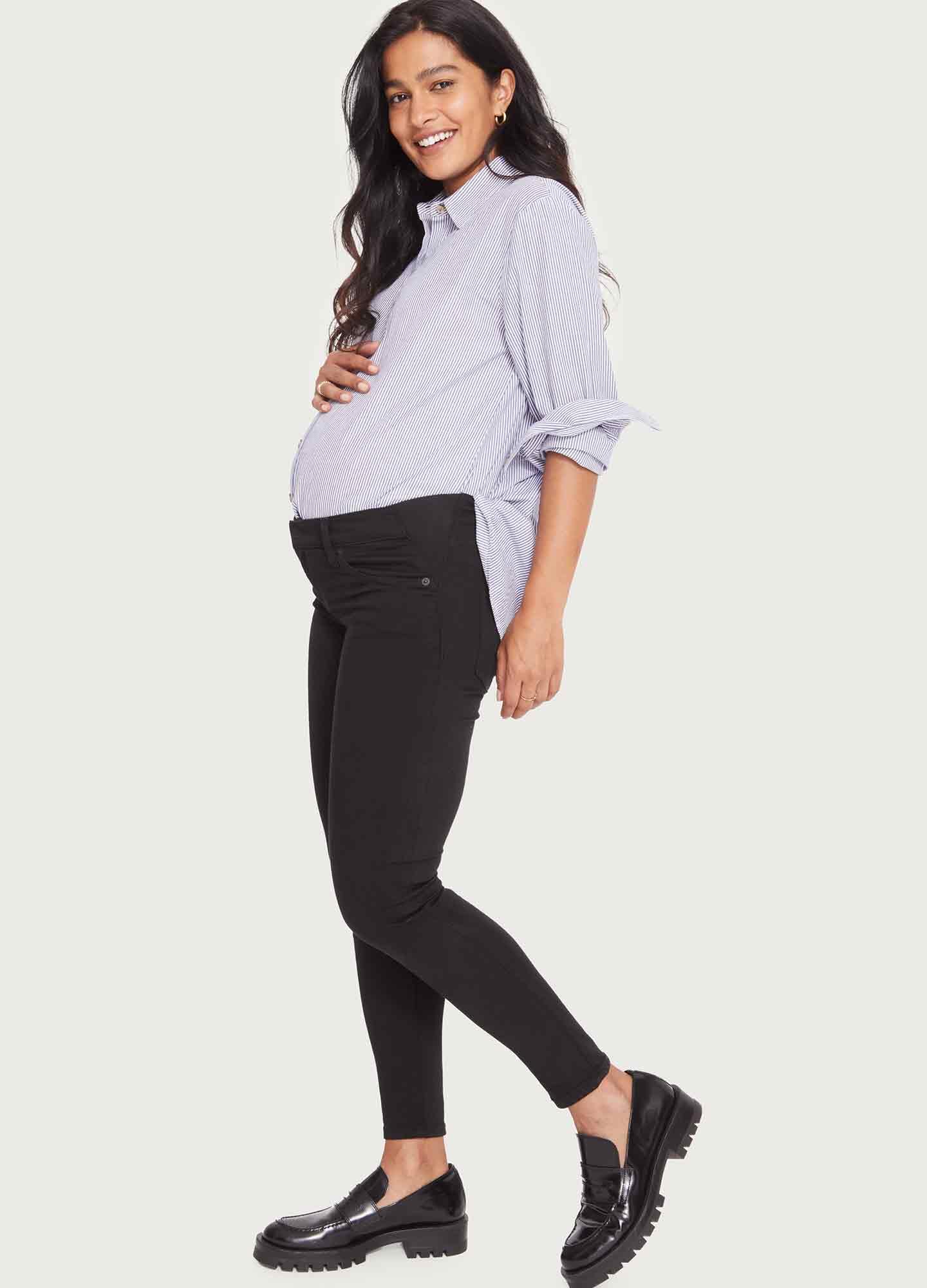 HATCH Slim Maternity Jeans - Stretchy Under Belly Pregnancy Pants with Recycled Cotton Denim - Comfortable for Work, Travel & Everyday Wear During Pregnancy