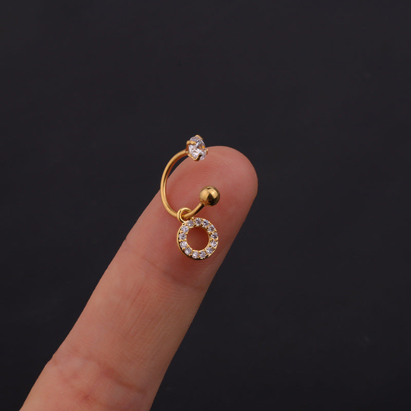 20G Daith Cross Front Back Ear Jacket Hoop Earrings for Women | HSPJ232 | Perfect for Everyday Wear, Parties & Gifts