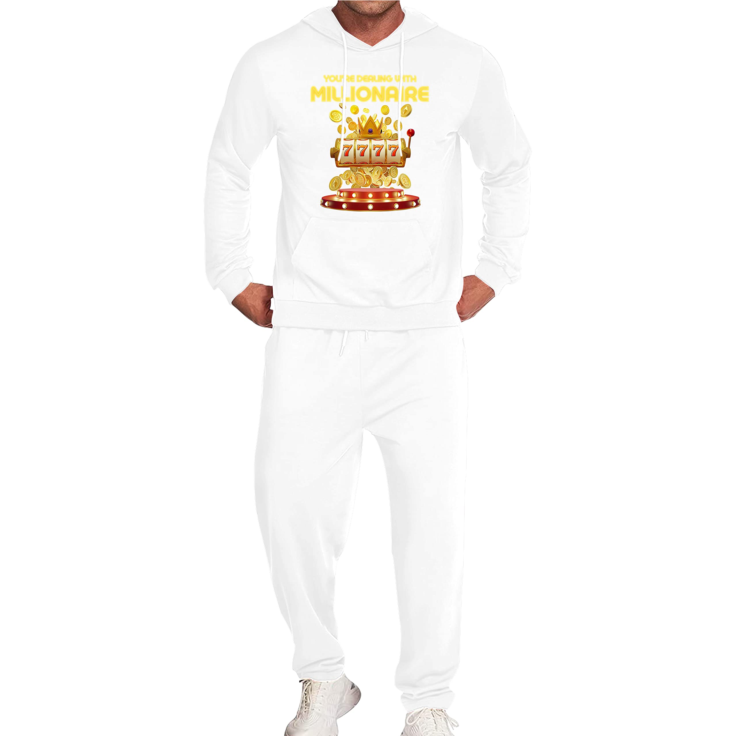 Men's Athletic Tracksuit Set - 2 Piece Casual Jogging Sweatsuit for Running, Gym & Lounge Wear | Breathable Comfort Workout Outfit
