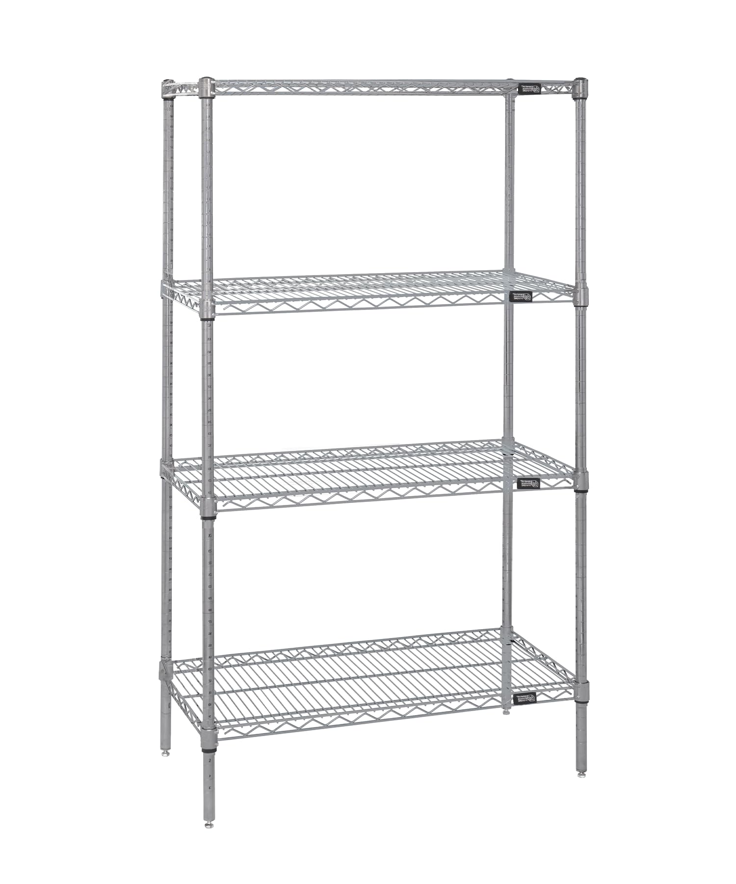 Quantum Storage Systems WR63-2172S Starter Kit - 4-Tier Stainless Steel Wire Shelves (63