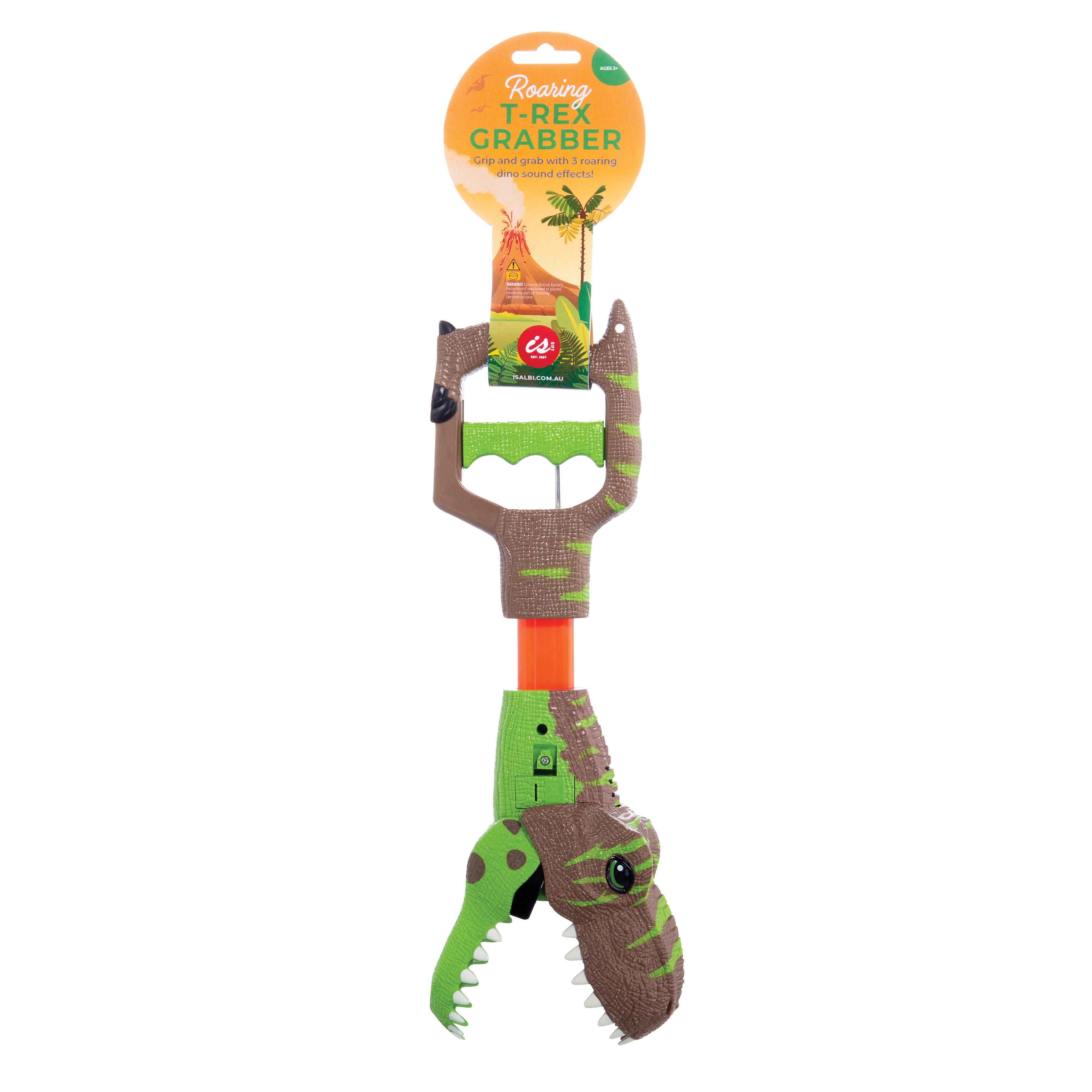 IS Gift Roaring T-Rex Grabber Toy - Dinosaur Claw Hand Puppet for Kids, Fun Interactive Play & Party Favors - Perfect for Pretend Play, Birthday Gifts & Classroom Rewards