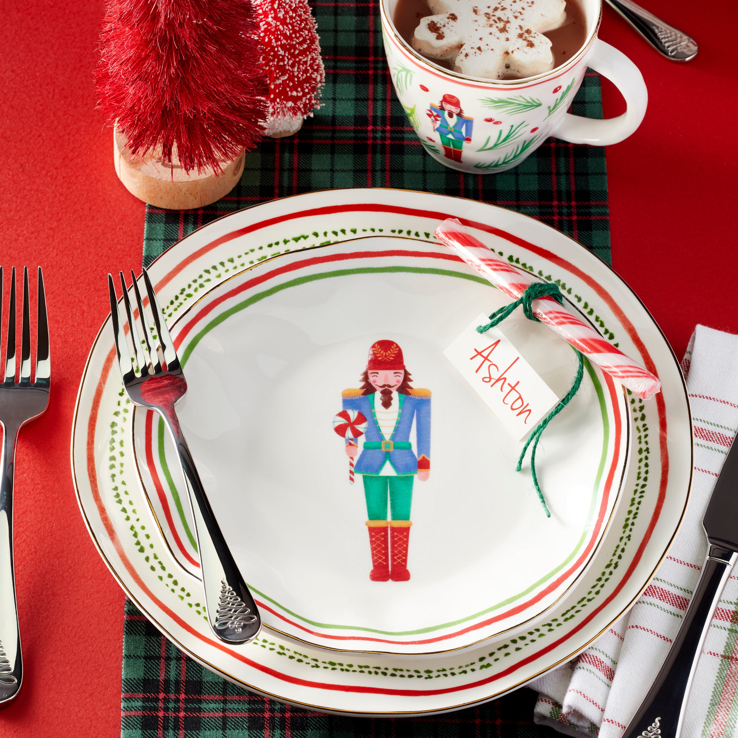 Premium Nutcracker Themed Coffee Mugs Set of 4 - Christmas Holiday Dinnerware for Hot Drinks - Perfect for Holiday Parties, Family Gatherings & Winter Decor