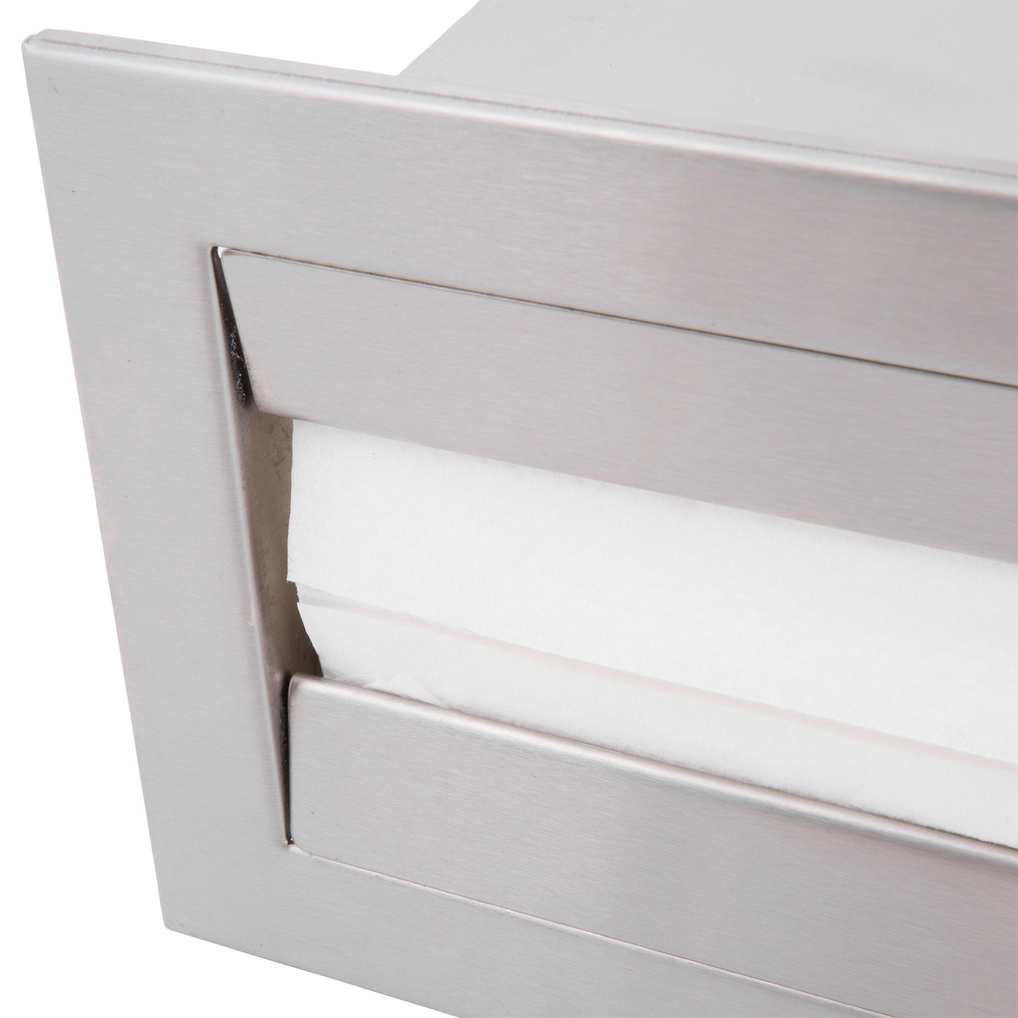 Bobrick B526 TrimLine Series Satin Finish Countertop Paper Towel Dispenser - Ideal for Restaurants, Offices, and Public Restrooms