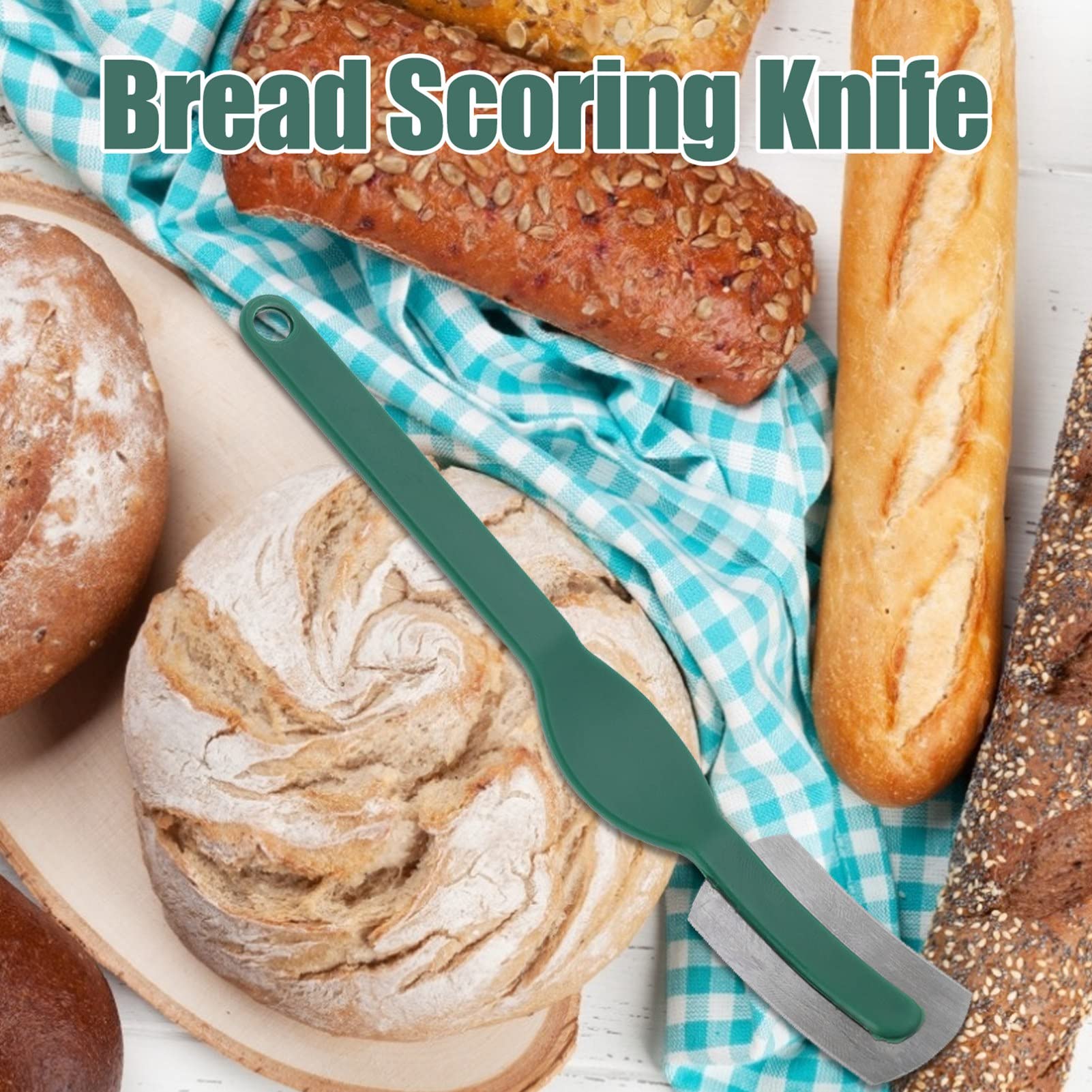 AUNMAS Bread Lame - Professional Dough Scoring Knife with Fixed Blade for French Bread Baking | Perfect for Home & Commercial Bakers | Ideal for Artisan Sourdough, Baguettes & Homemade Bread Making