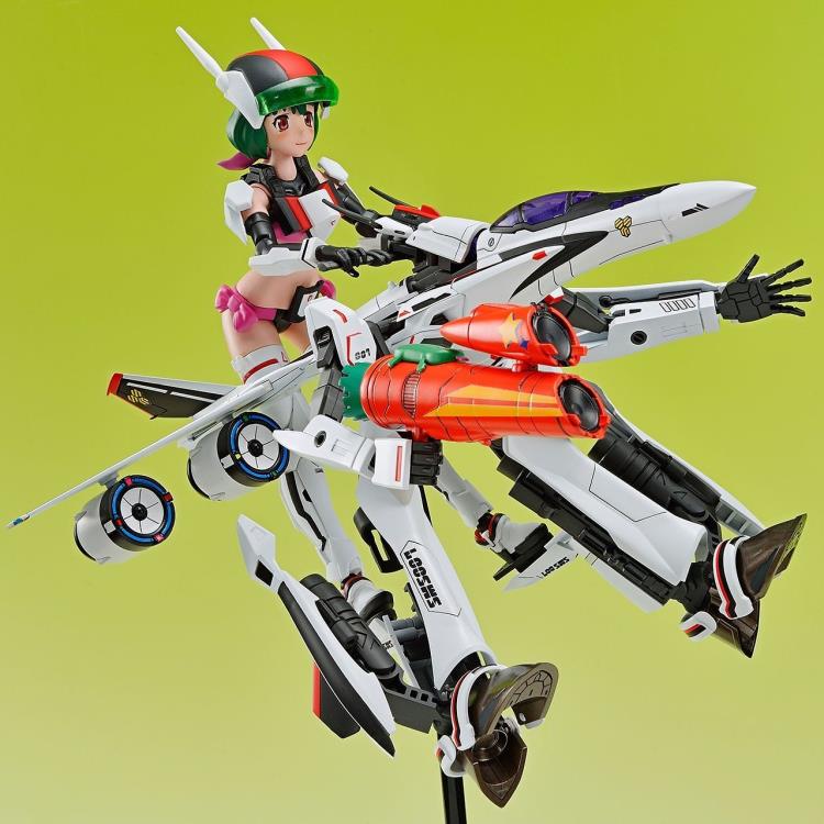Aoshima ACKS No.MC 09 Macross VFG Variable Fighter Girls VF-25F Messiah Ranka Lee Model Kit - Anime Collectible for Display & Gifting