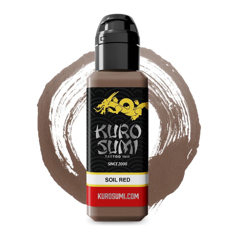 Kuro Sumi Soil Red - Premium Japanese Tattoo Ink for Professional Artists | Perfect for Sleeves, Tribal & Traditional Tattoos