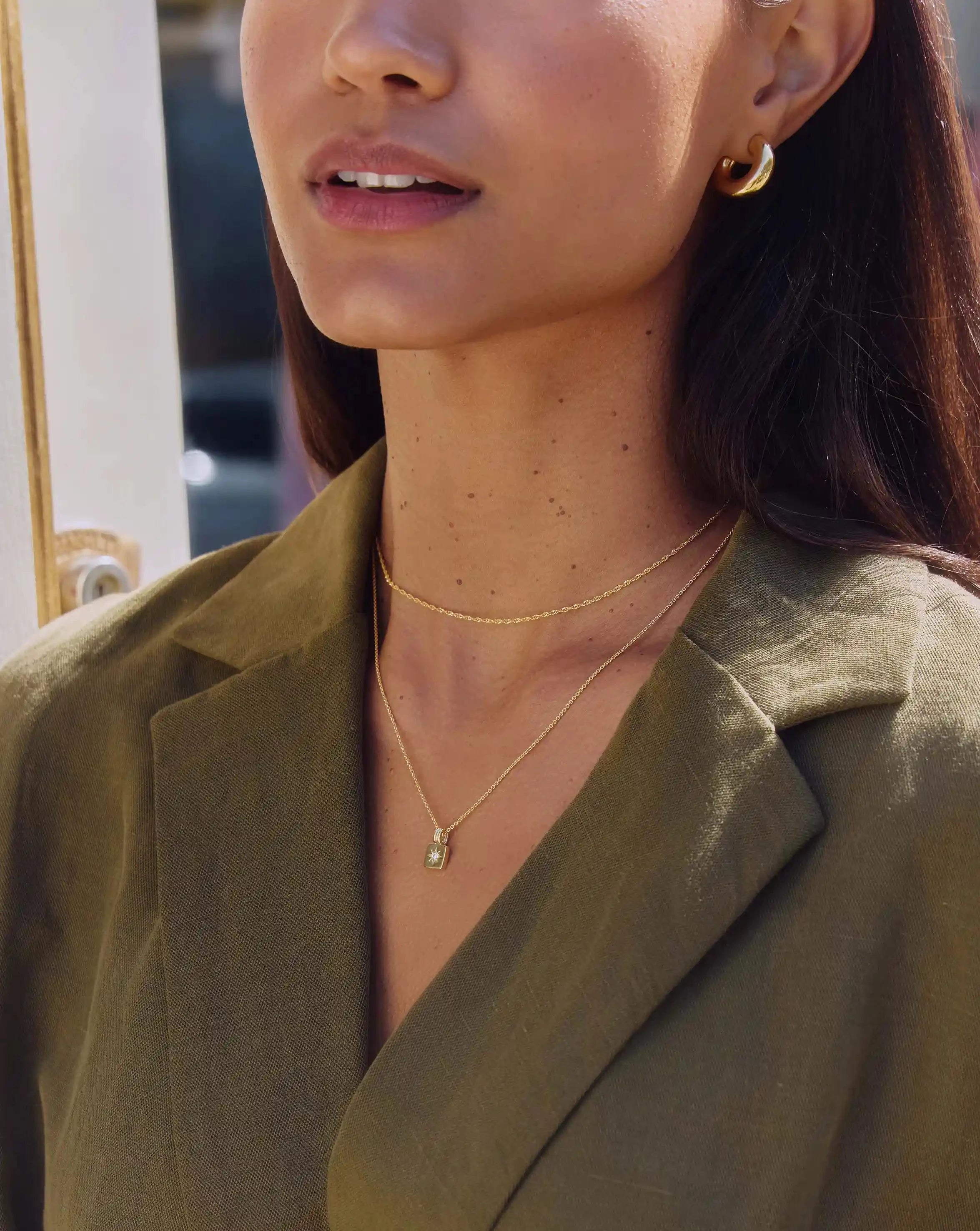 Mini Star Ridge Pendant Necklace - 18k Gold Vermeil Layering Necklace for Women | Dainty Everyday Jewelry, Gift for Her, Birthday & Anniversary Present