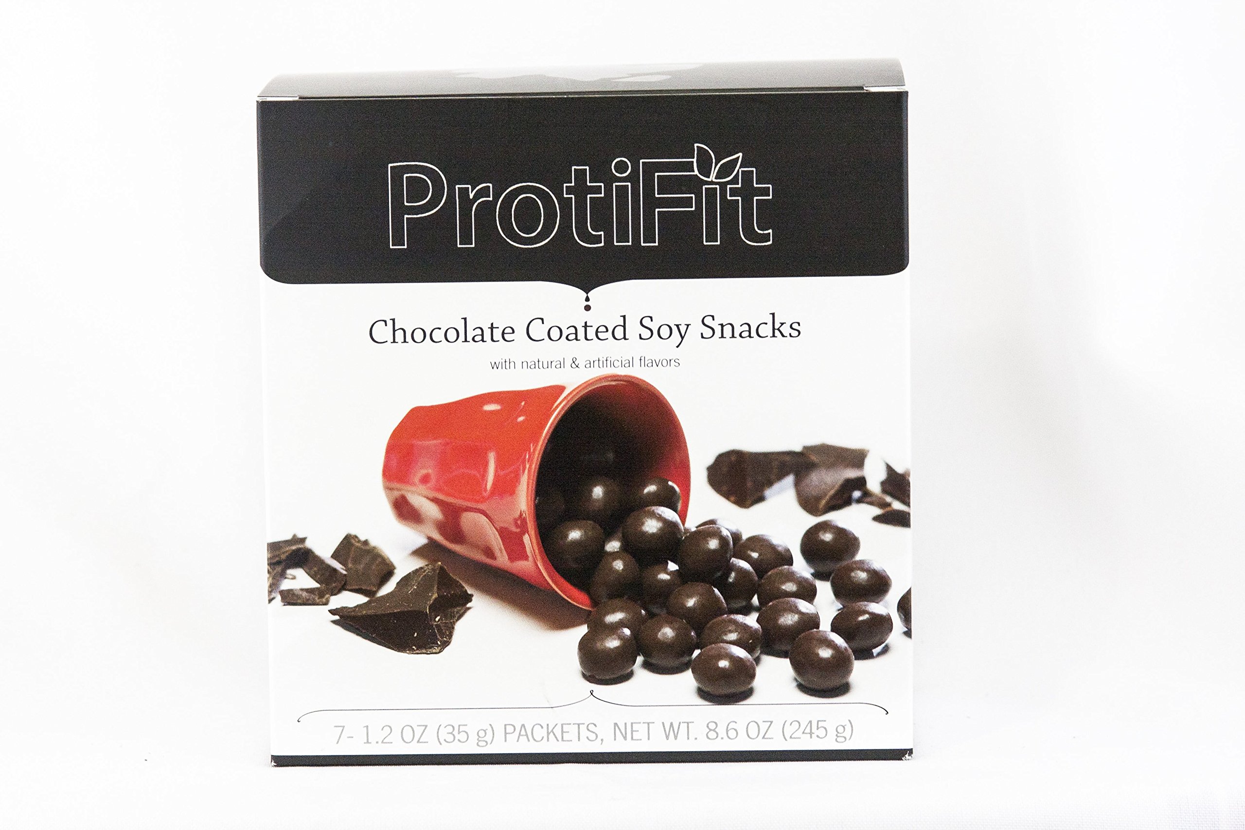 ProtiFit Chocolate Coated Soy Protein Snacks - Low Carb, Keto Friendly, Ideal Protein Compatible - Perfect for Weight Loss, Healthy Diet & On-the-Go Nutrition