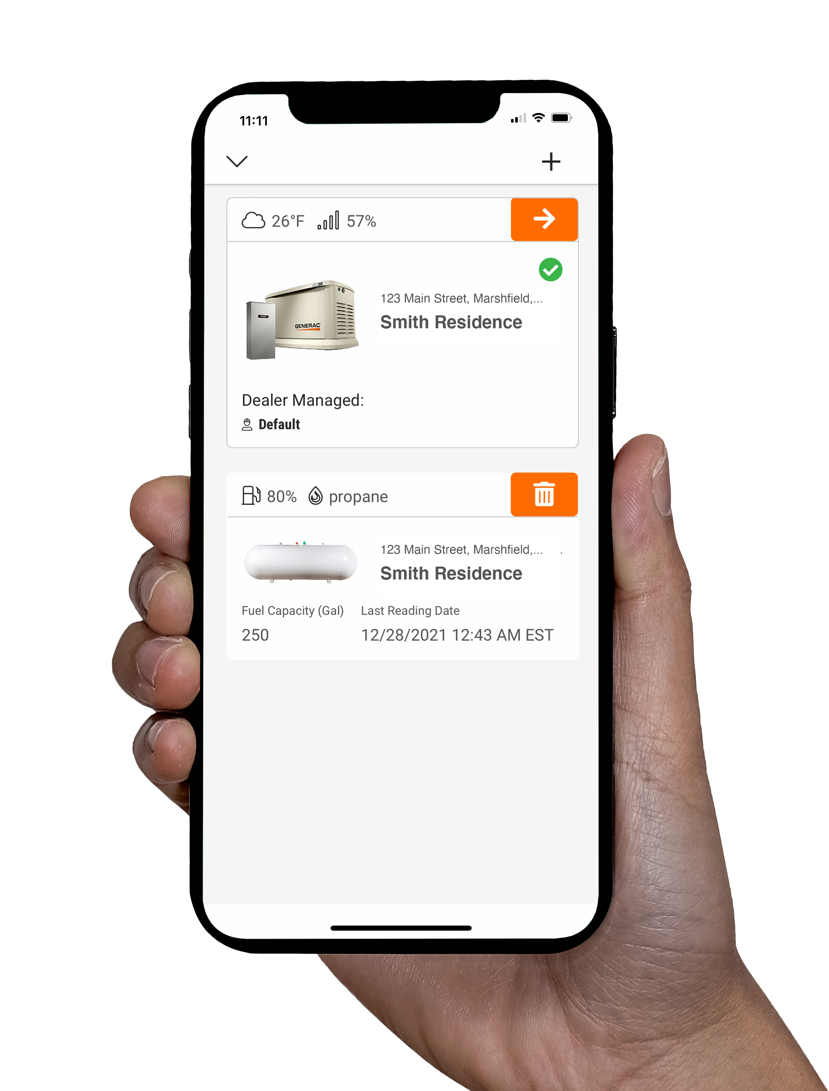 Generac 7009 LTE LP Fuel Tank Monitor - Wireless Propane Tank Level Sensor for Home & RV Use - Remote Monitoring for Generators, Grills & Outdoor Appliances