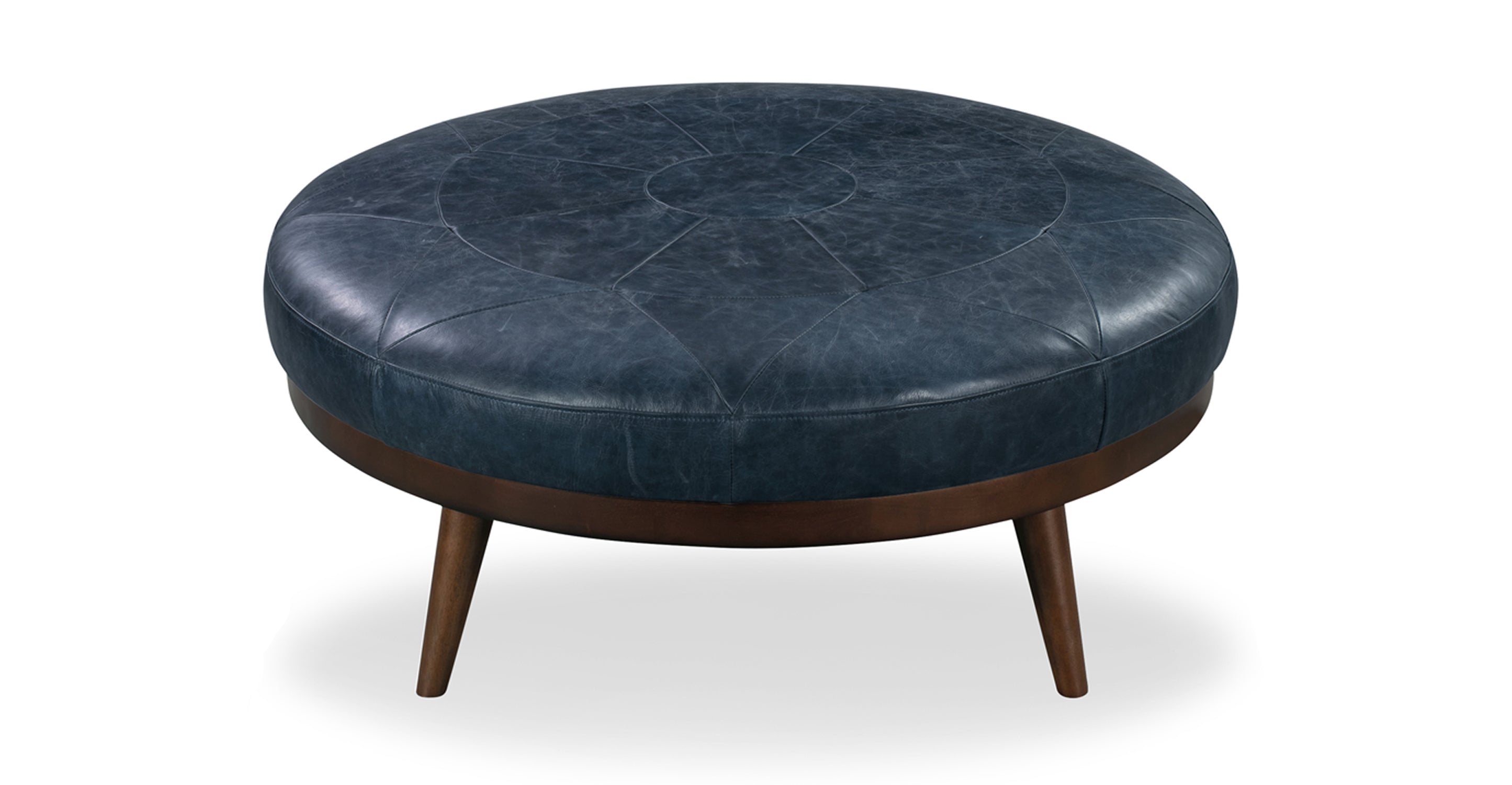 Premium Gio Leather Ottoman - Soft & Durable Footrest, Storage Bench, Living Room Decor - Perfect for Home, Office & Lounge Relaxation