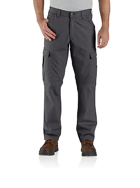 Carhartt 104200 029 Men's Relaxed Fit Ripstop Cargo Work Pants - Durable Shadow Khaki for Construction & Outdoor Jobs | Heavy Duty Workwear for Carpenters, Landscapers & Mechanics
