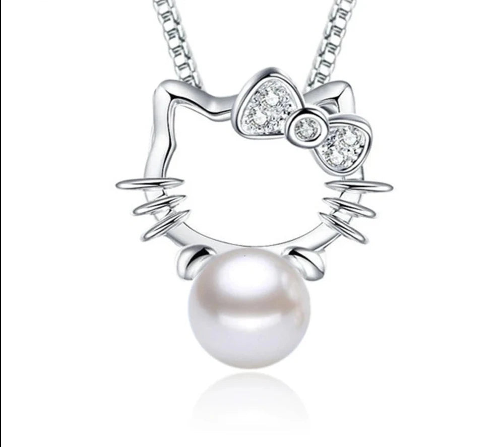 Natural Freshwater Pearl Cat Collar Charm - Elegant & Durable Pet Accessory for Cats, Perfect for Special Occasions & Daily Wear