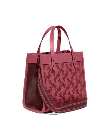 Coach Field Tote 22 Crossbody Bag with Signature Horse & Carriage Print - Stylish Leather Shoulder Purse for Women, Perfect for Work, Travel & Everyday Use