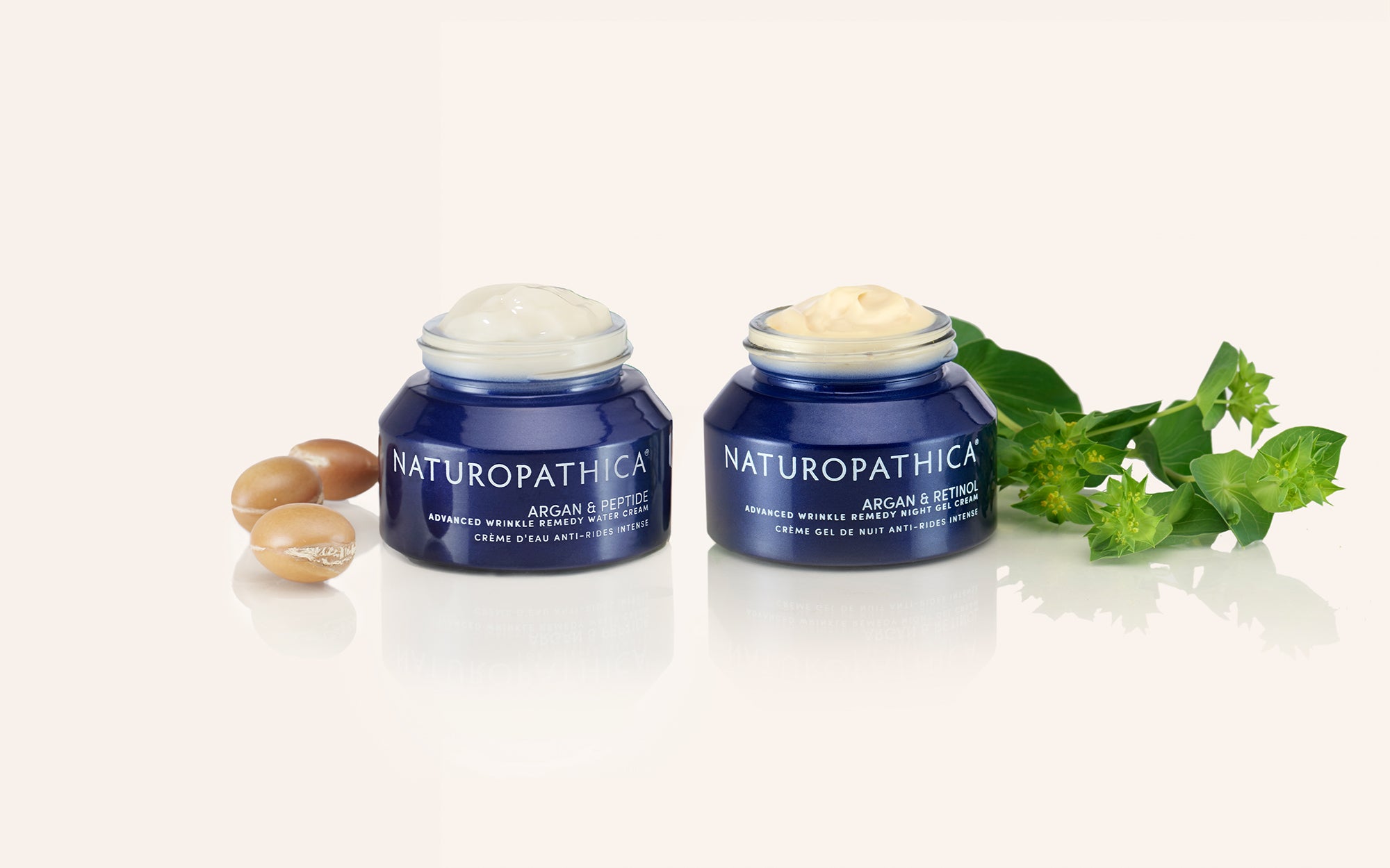 Organic Argan Oil Day & Night Wrinkle Treatment Duo - Anti-Aging Face Cream for Dry Skin - Perfect for Daily Skincare Routine & Nighttime Repair
