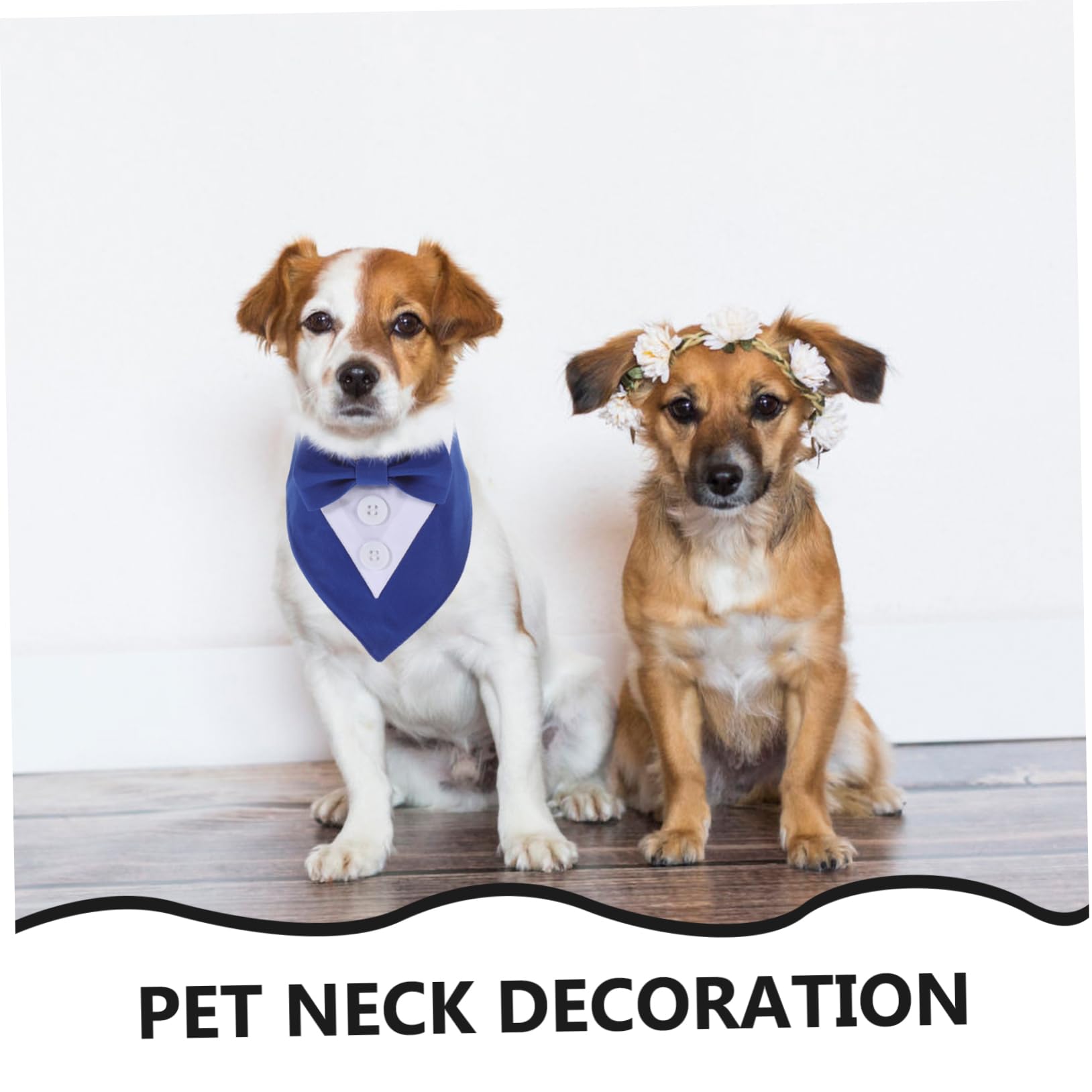 Premium Mipcase Dog Scarf - Adjustable Pet Bandana for Weddings, Parties & Special Occasions - Easy-Tie Blue XS Collar Accessory - Perfect for Pet Photo Shoots & Holiday Celebrations