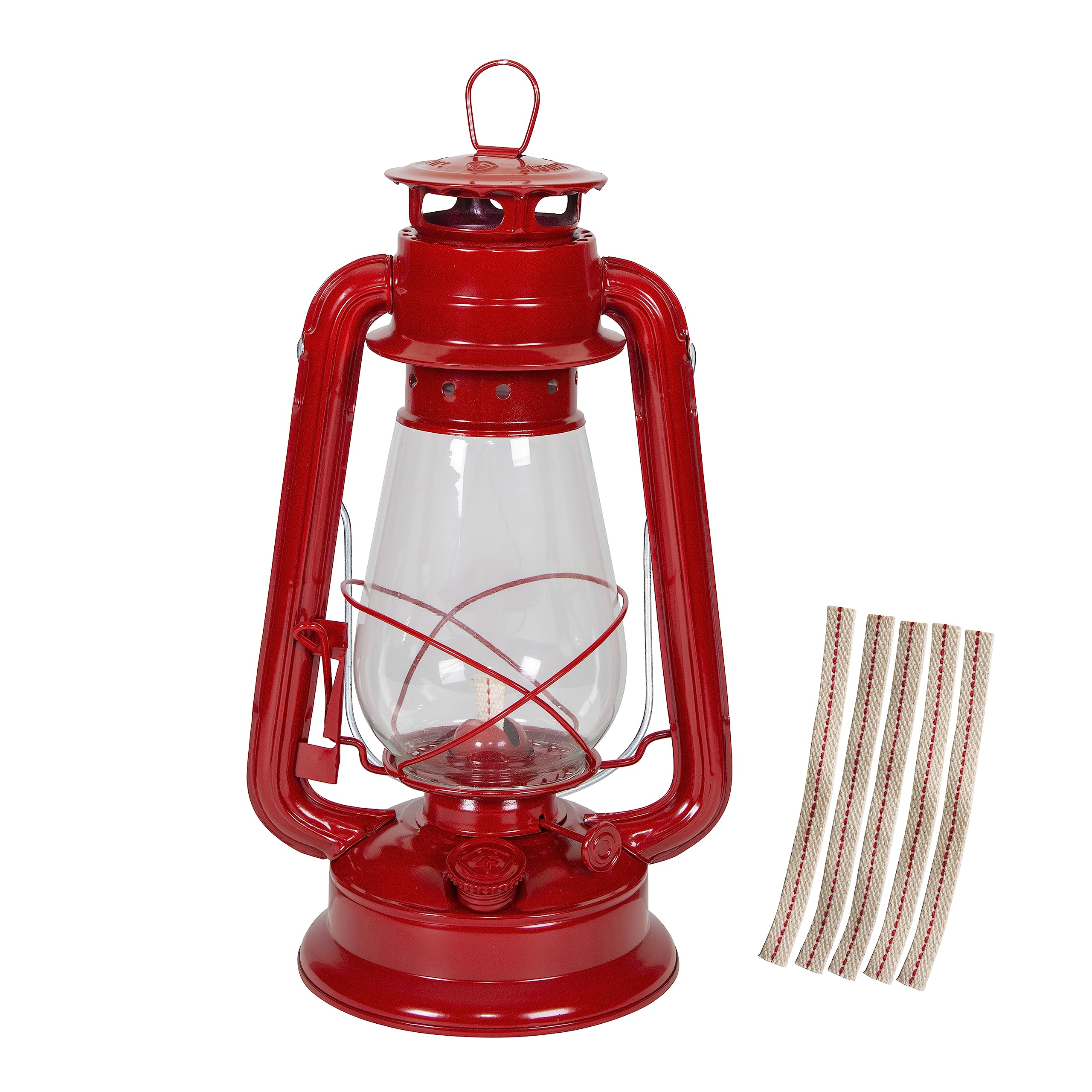Stansport Hurricane High Oil Lantern - Outdoor Camping Light, Emergency Storm Lantern for Power Outages - Perfect for Backpacking, Hiking, and Home Emergency Kits