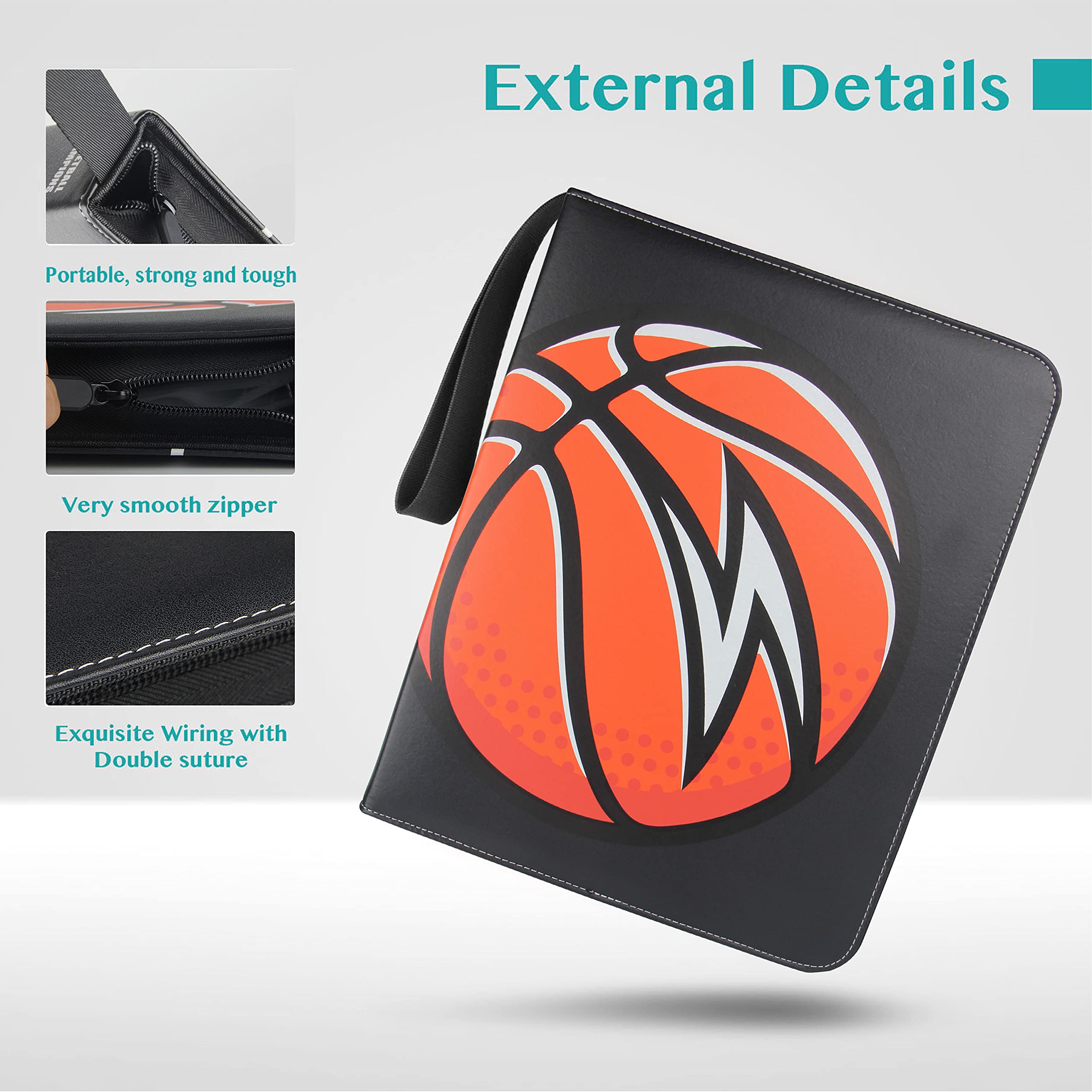 PACKAPRO 900 Pocket Sports Card Binder - Trading Card Holder with Protective Sleeves for Basketball, Baseball & Football Cards - Perfect for Collectors, Tournaments & Display Storage