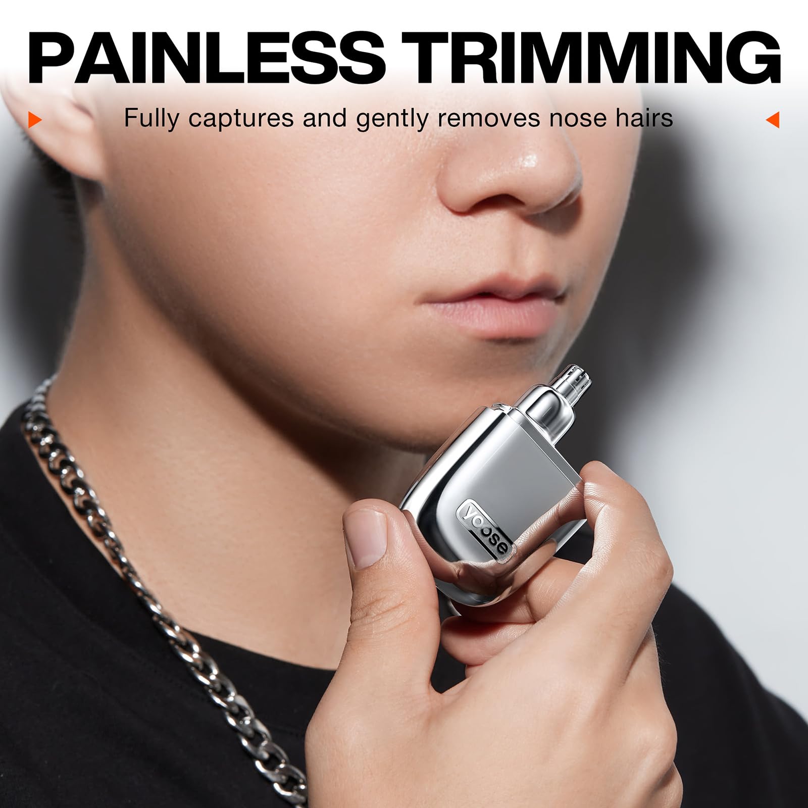 Premium Alloy Nose Hair Trimmer & Mini Shaver Set - Cordless, IPX7 Waterproof, USB-C Rechargeable for Men | Portable Grooming Kit for Travel, Gym & Daily Use | Easy Cleaning & Maintenance