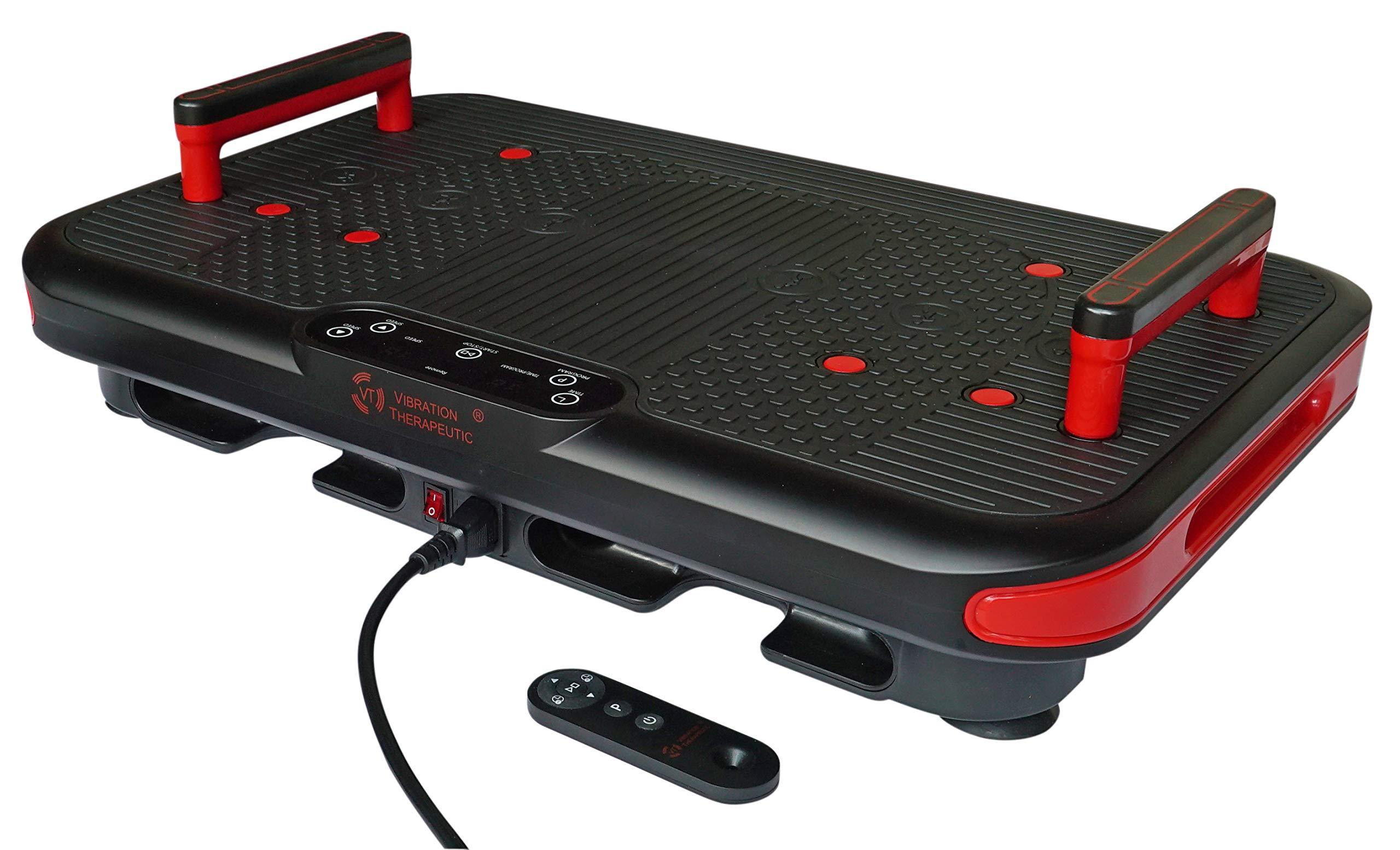 VT027 Vibration Plate Exercise Machine - Pivotal Oscillation, Low Frequency & High Amplitude | Patented Aluminum Twin-Coupler Design | Built-in Push-up Bars | Slim & Powerful Workout Equipment for Home Gym, Weight Loss & Muscle Toning