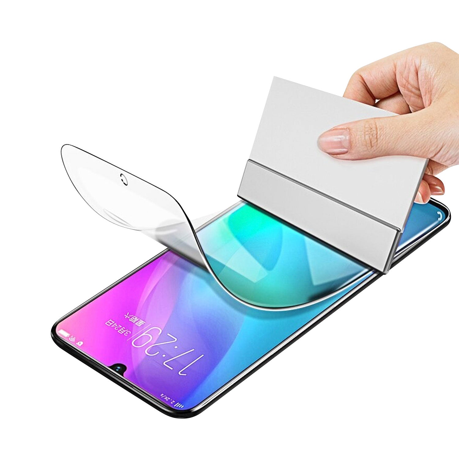 Transparent Hydrogel Screen Protector for Motorola Moto E7i Power - Sunshine SS 057 by Lifemax | Ultra-Thin, Bubble-Free Protection for Daily Use & Outdoor Activities