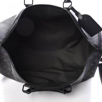 LV Vivienne Keepall Bandouliere 50 Monogram Eclipse Travel Duffle Bag - Stylish Carry-On Luggage for Business Trips & Weekend Getaways
