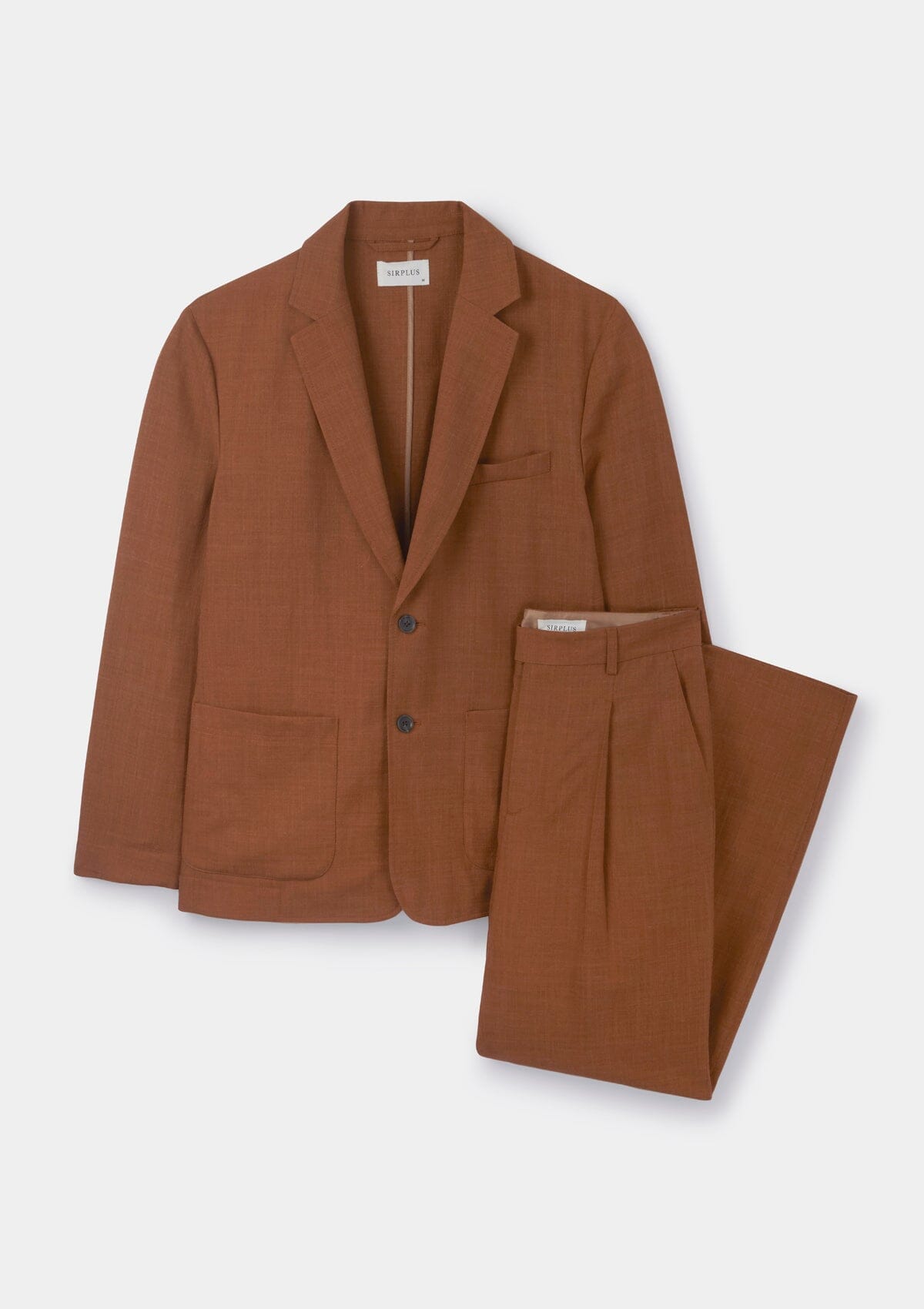 Premium Sienna Virgin Wool & Silk Blend Suit for Men - Elegant Business Attire for Office, Weddings & Formal Events