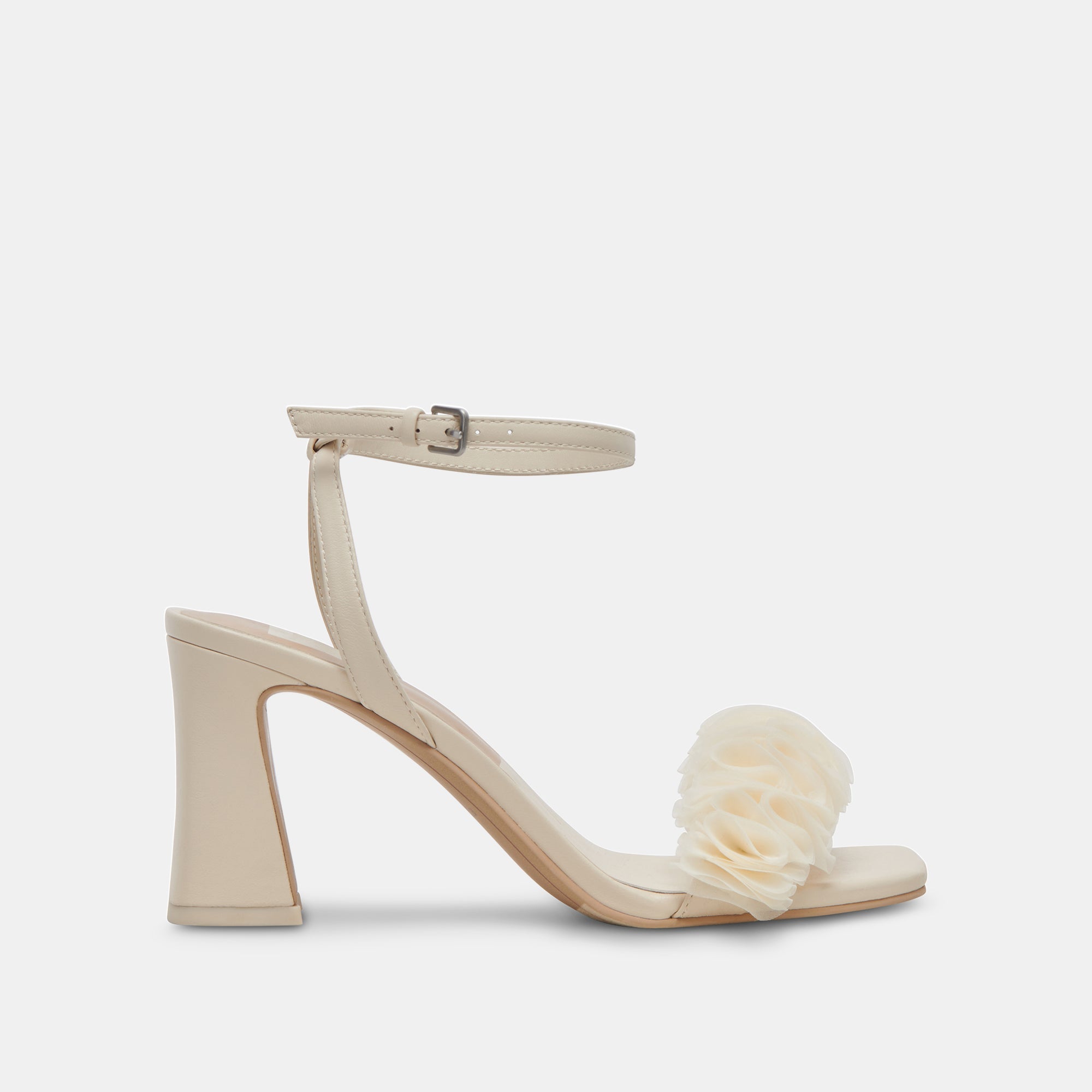 IESHA Ivory Leather Heels for Women - Comfortable High Heel Pumps for Party, Wedding & Office Wear - Stylish Pointed Toe Dress Shoes