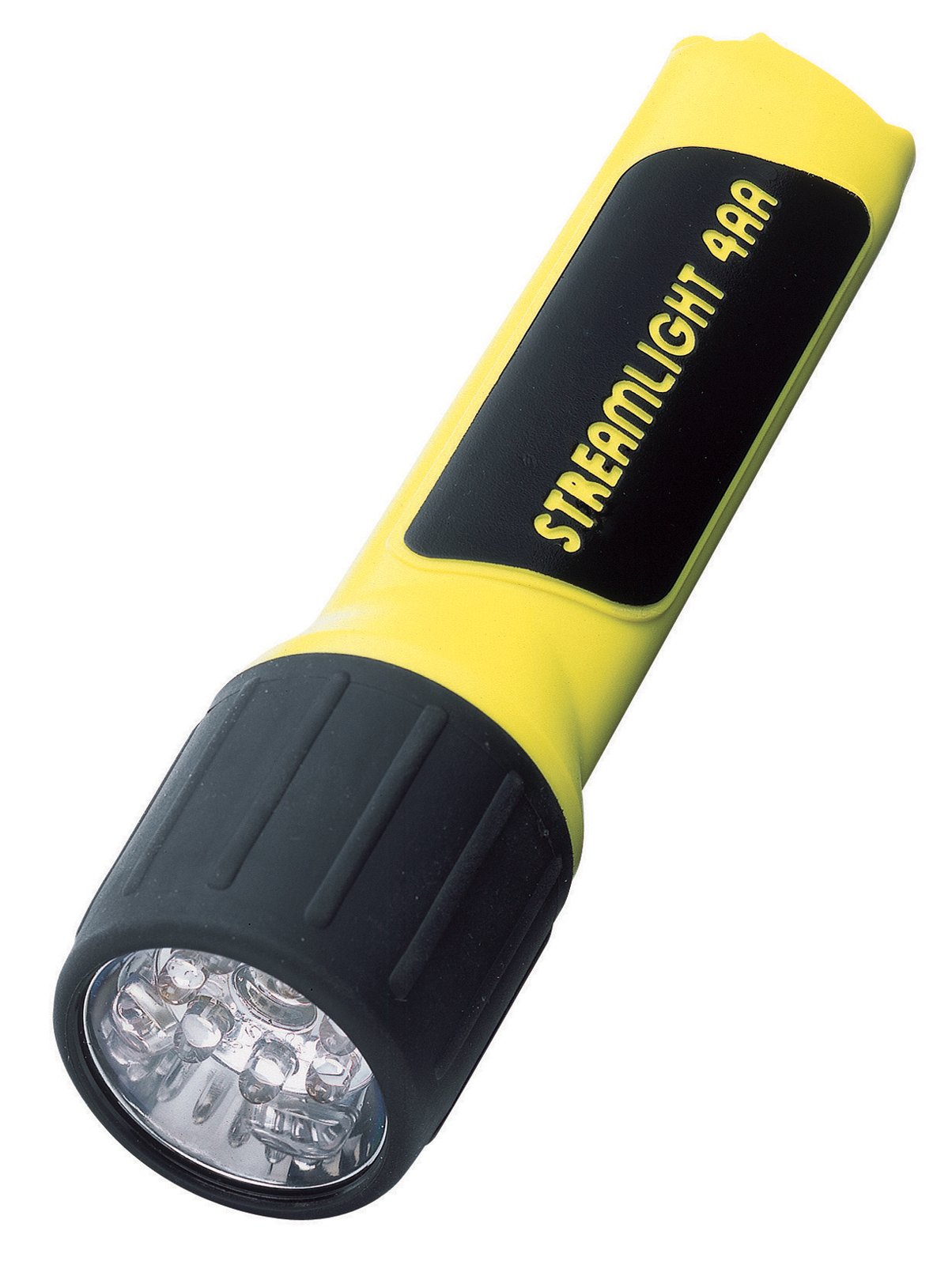 Streamlight 68202 4AA ProPolymer LED Flashlight - 67 Lumens, Yellow (Includes Batteries) - Perfect for Camping, Hiking, Emergency & Outdoor Adventures