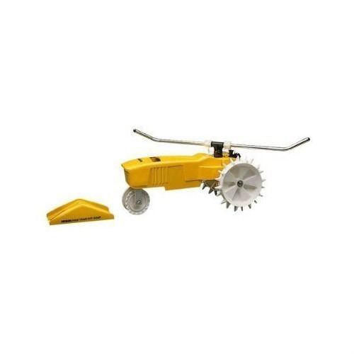 Cast Iron Traveling Lawn Sprinkler with Auto Shut-Off - Watering Equipment for Large Gardens, Lawns & Landscapes | Perfect for Automated Irrigation & Even Water Distribution