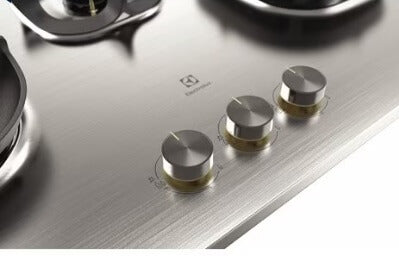 Electrolux EHG8351SCP 32-Inch Built-In Gas Hob with 3 Cooking Zones - UltimateTaste 500 Series for Professional Home Cooking | Perfect for Kitchens, Restaurants & Outdoor Catering