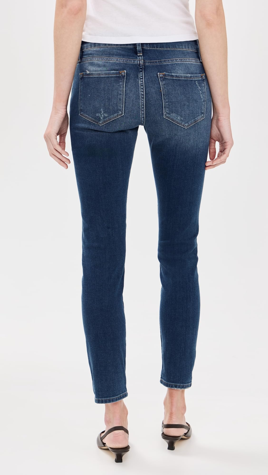 FRAME Women's Le Garcon Jeans - High Waist Slim Fit Stretch Denim Pants for Casual Wear & Everyday Outfits