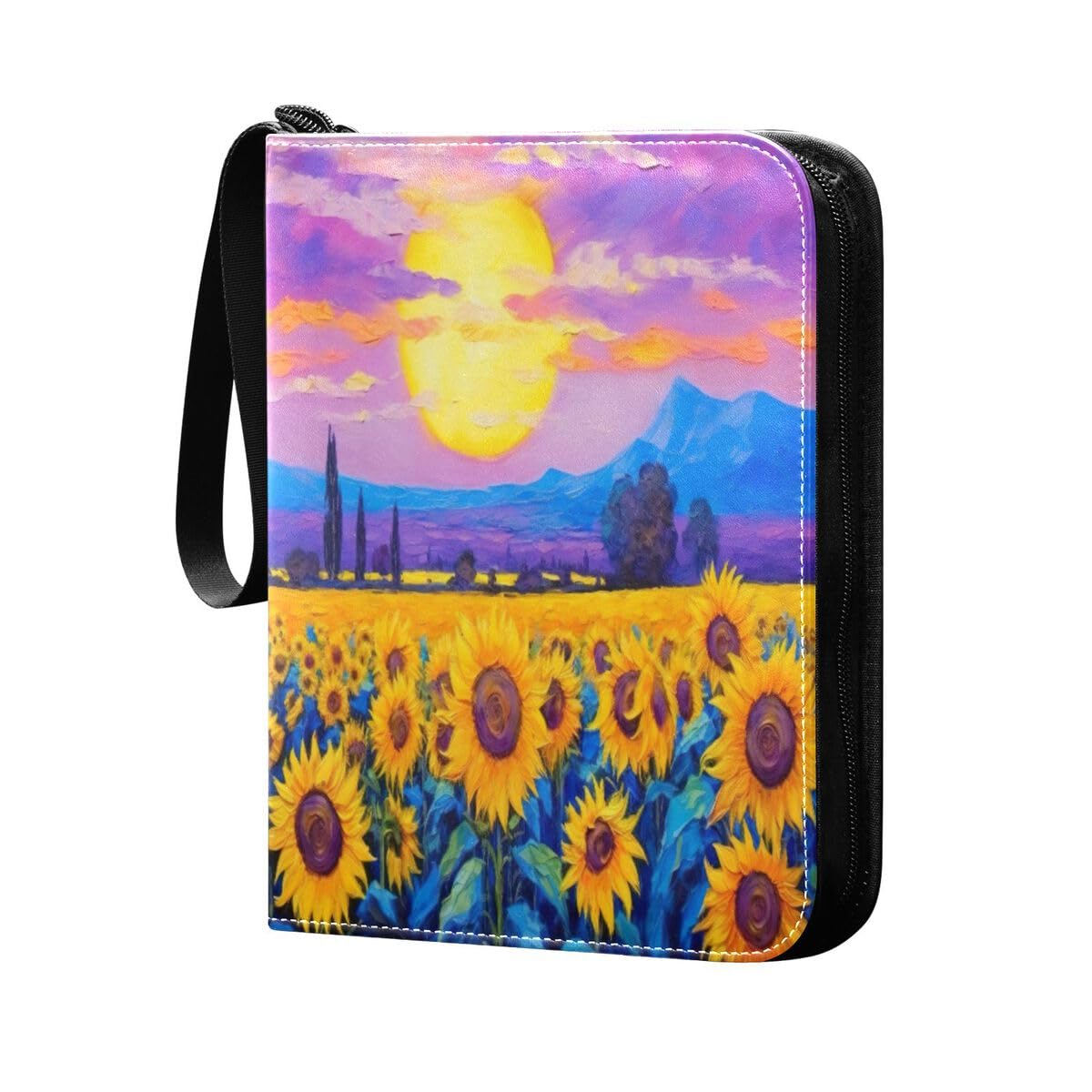 Nander 400-Pocket Sunflower Trading Card Binder with Sleeves - Baseball, Football & Game Card Organizer - Durable Collectible Card Album for Sports & Gaming Cards - Perfect for Collectors, Tournaments & Storage