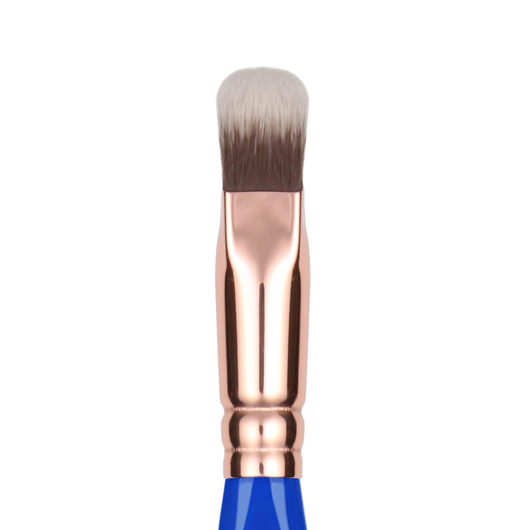 Bdellium Tools Professional Vegan Makeup Brush - Golden Triangle 935 Soft Square Concealer Brush for Flawless Coverage & Natural Finish | Synthetic Fiber Concealer Brush | Perfect for Contouring, Highlighting & Under-Eye Concealing (Blue, 1 Piece)