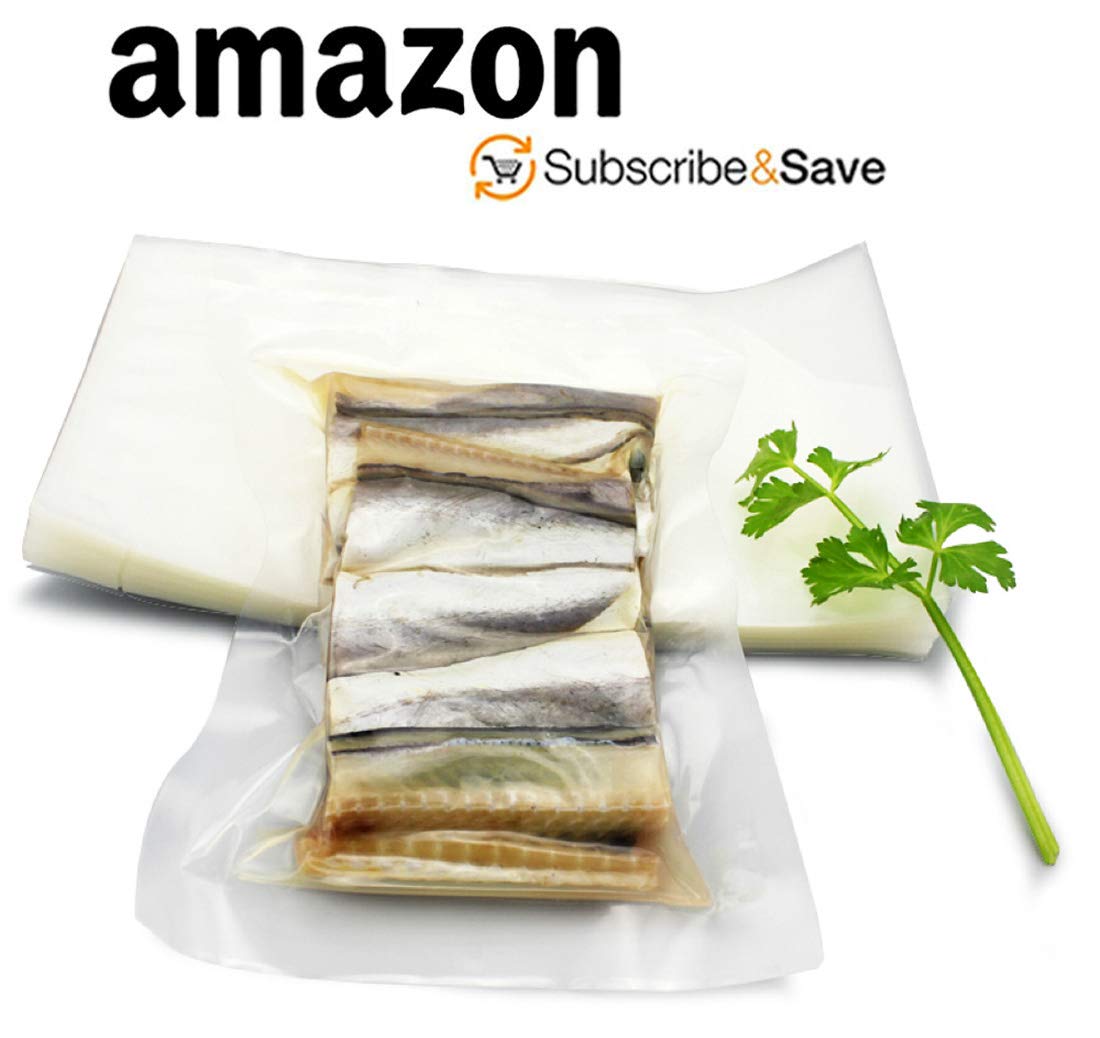 APQ 500-Pack Jumbo Laminated Vacuum Pouches 16x28 Inches - Clear Poly-Nylon Vacuum Storage Bags, 3 Mil Thick | Perfect for Food Preservation, Clothes Storage & Space Saving | Great for Industrial Use, Commercial Kitchens & Home Organization