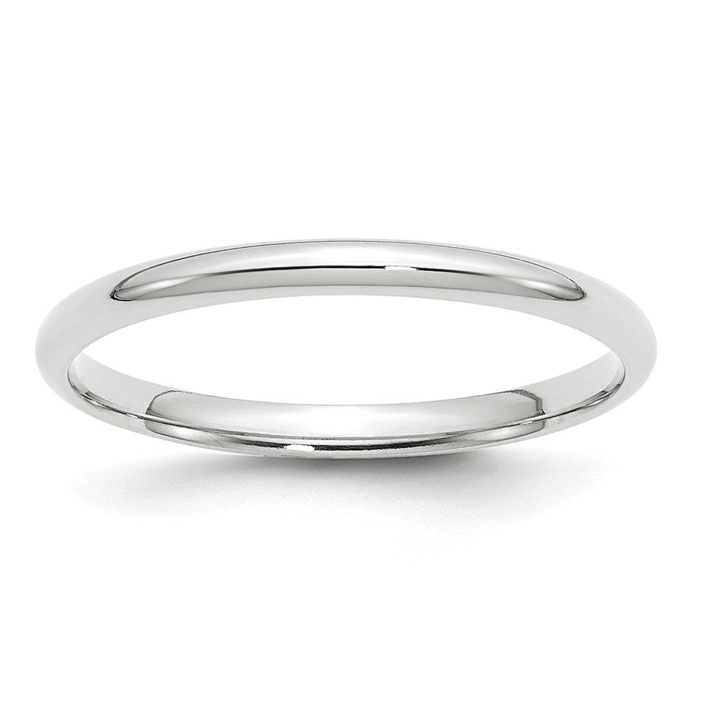 10K White Gold 2mm Lightweight Comfort Fit Wedding Band Ring for Men & Women - Perfect for Engagement, Anniversary, and Everyday Wear