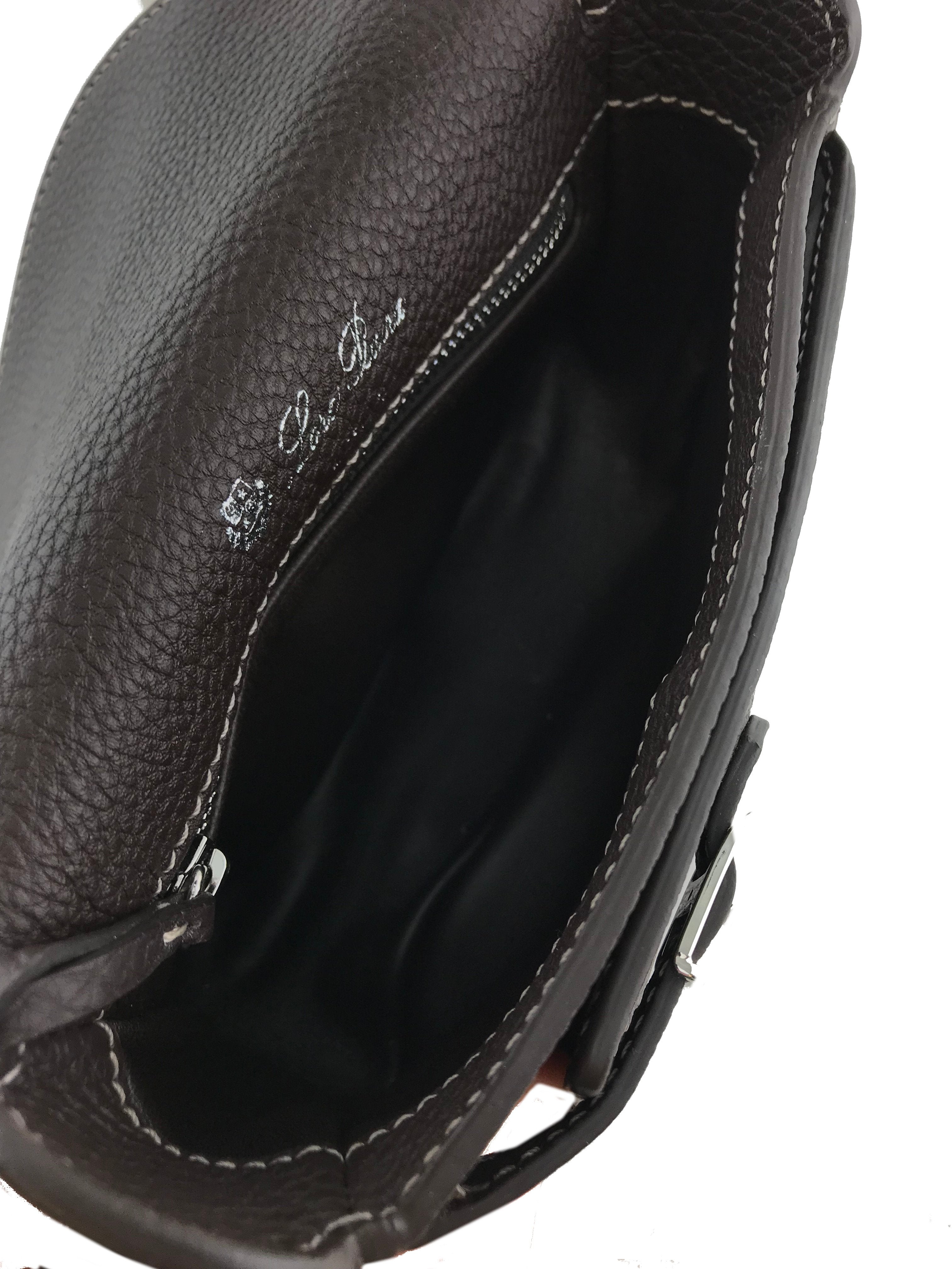 Loro Piana Mini Lune Odessa Leather Crossbody Bag for Women | Premium Italian Leather Handbag | Perfect for Everyday Use, Travel & Special Occasions