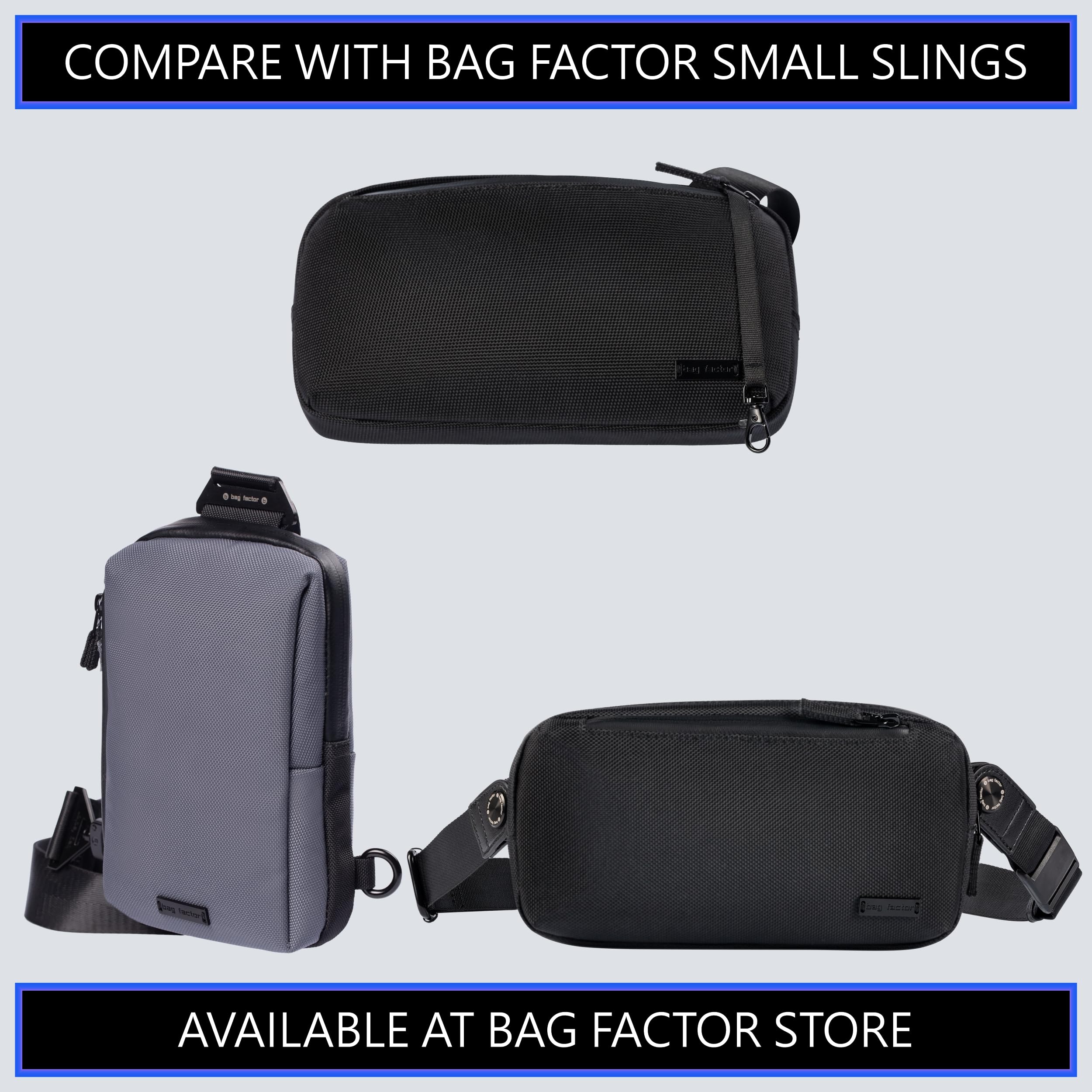Minimalist Crossbody Sling Bag for Men & Women - Urban Chest Bag for Daily Essentials