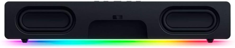 Razer Leviathan V2 Multi-Driver Gaming Soundbar with Subwoofer | THX Spatial Audio | Compact RGB Design | Bluetooth 5.2 | for PC, Laptop, Smartphone & Nintendo Switch | Perfect for Gaming, Movies & Music (Renewed, Black)