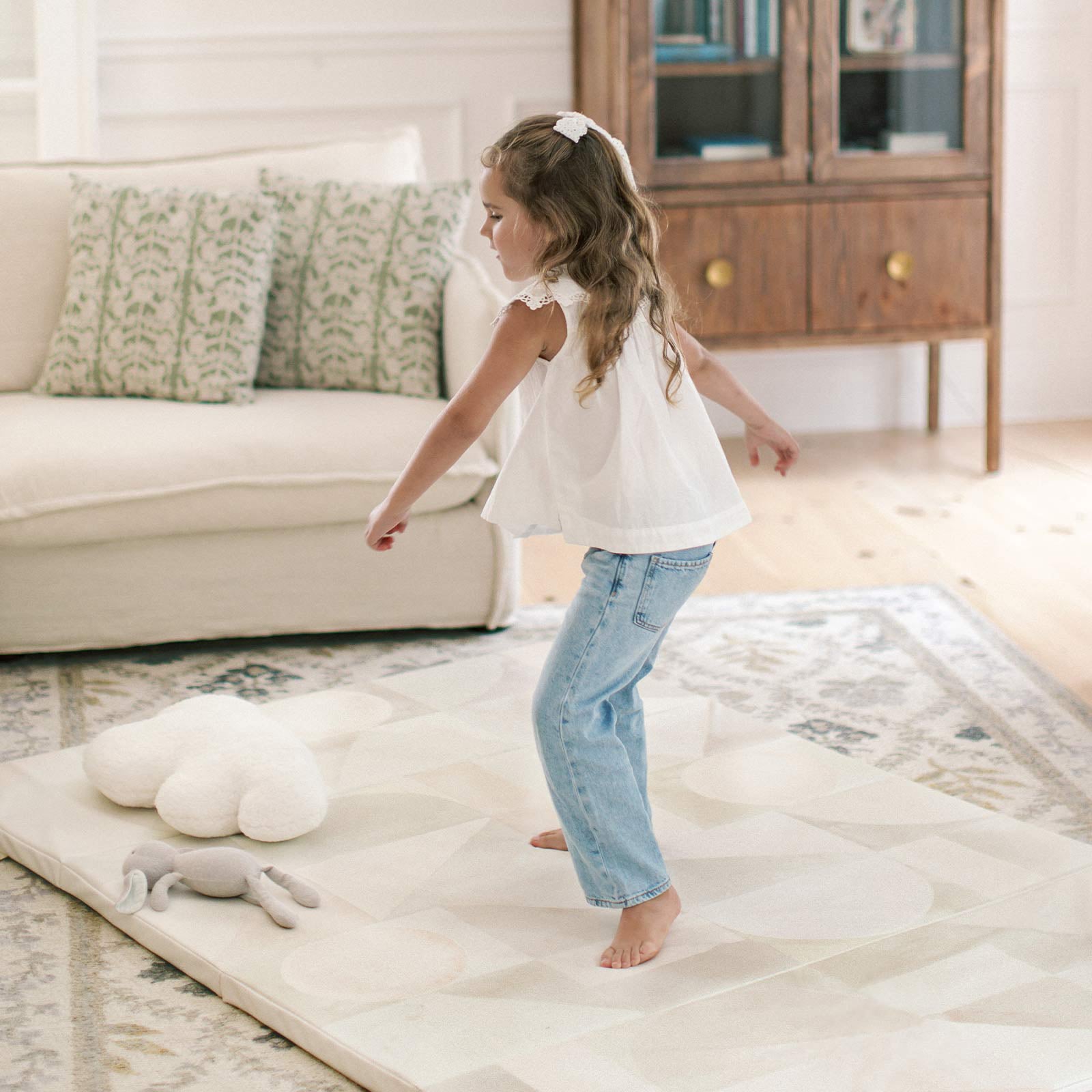Premium Tumbling Mat for Gymnastics, Yoga & Home Workouts - Non-Slip, Durable & Portable Exercise Mat for Kids & Adults - Perfect for Training, Stretching & Fitness Routines at Home or Gym