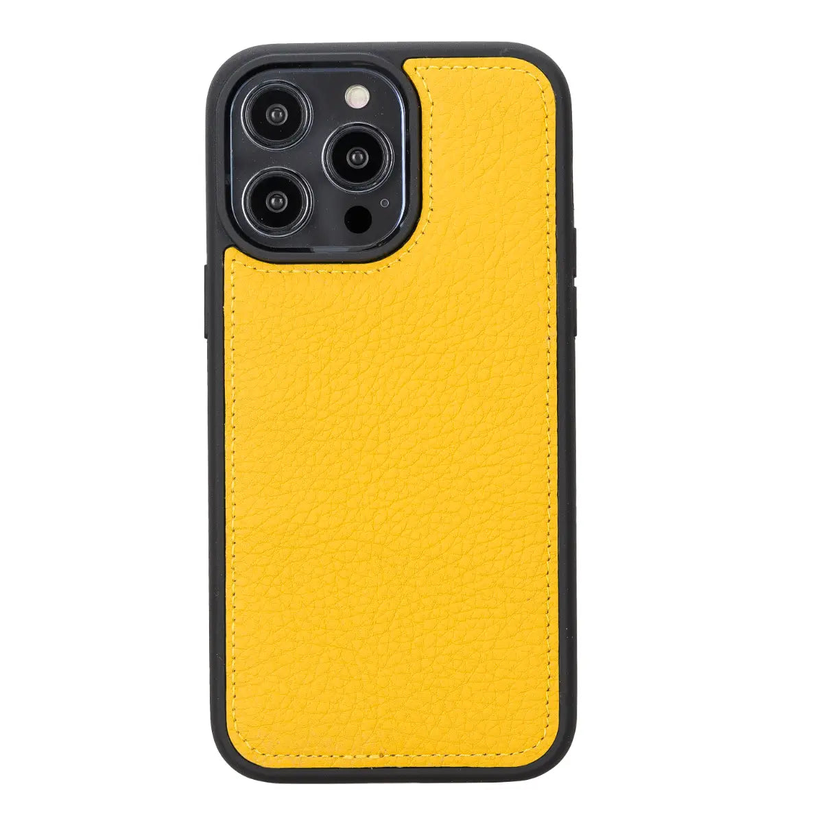 Premium Yellow Leather Wallet Case for iPhone 14 Pro Max - Slim RFID Blocking Phone Cover with Card Slots | Perfect for Travel, Shopping & Everyday Use