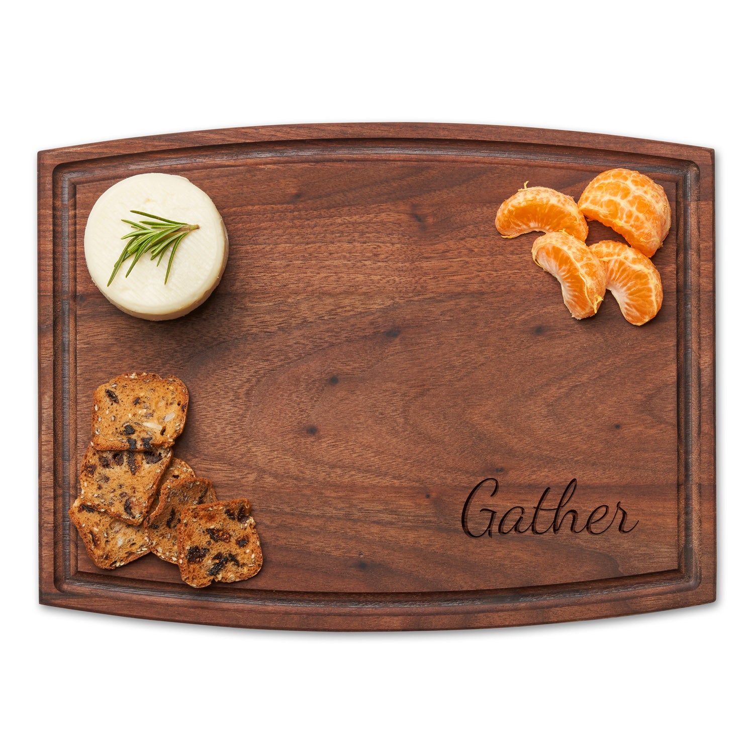 Handcrafted Arched Walnut Cutting Board - 12