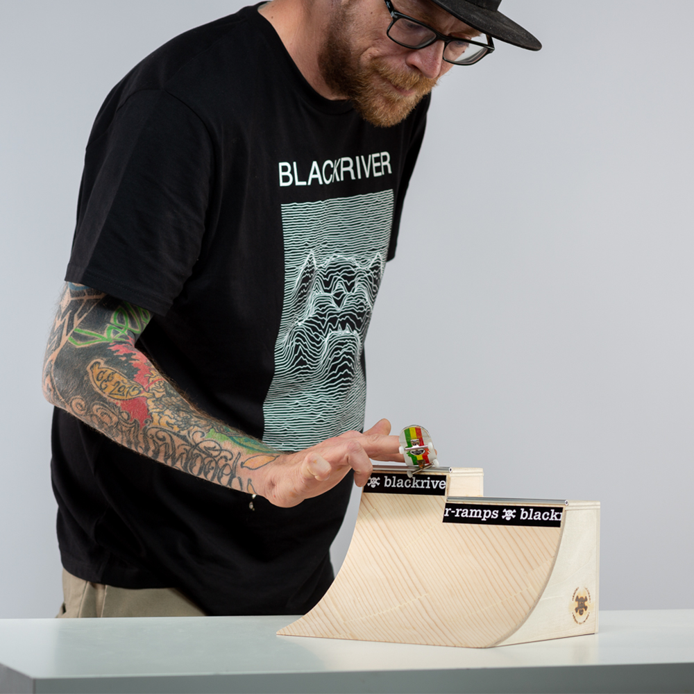 Blackriver Fingerboard Ramps Extension Quarter - Professional Mini Skateboard Ramps for Fingerboarding - Perfect for Home, Office & Competition Practice